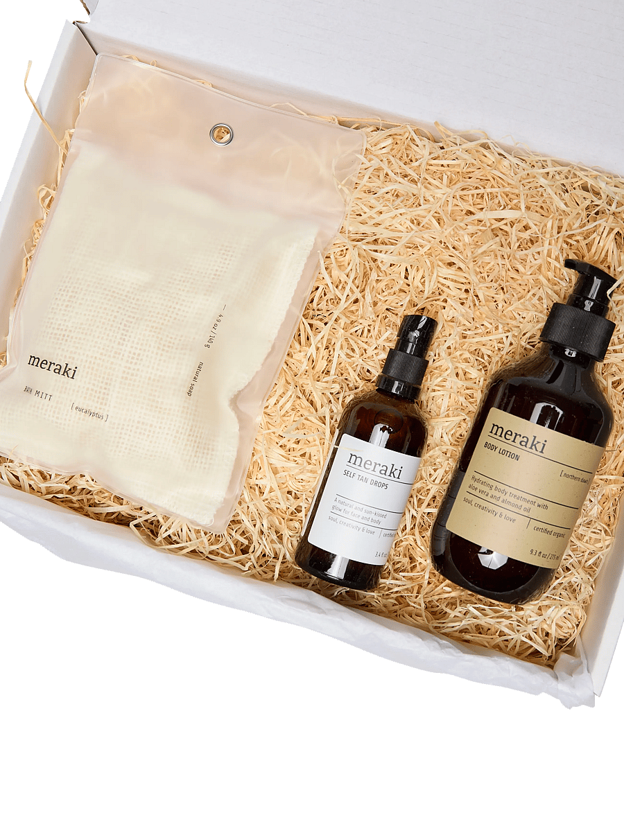 meraki - Gift box, self tan drops, bath mitt, body lotion, 100, 140, 275 |ml|g|ml| - lotion & creme - white - 2