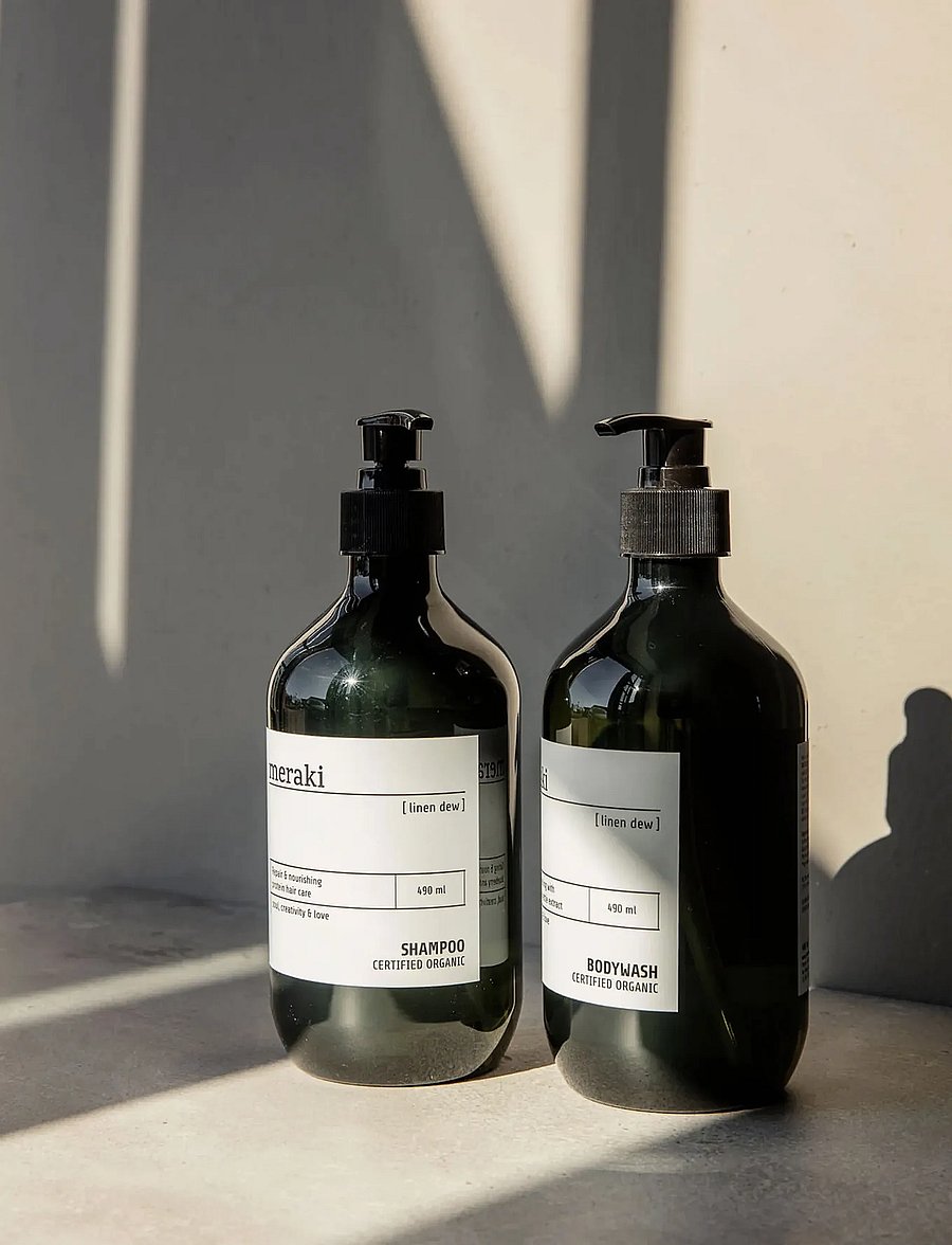 meraki - Body wash, Linen Dew, 490 ml - sturtugel og olíur - no colour - 0