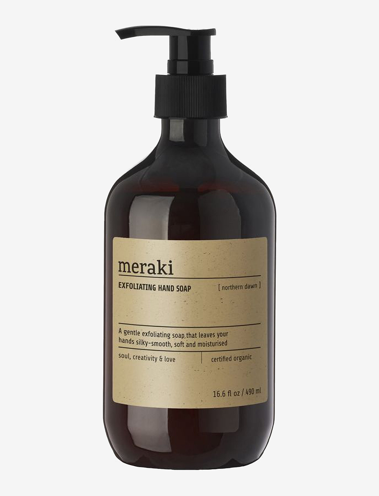 meraki - Exfoliating hand soap, Northern dawn - flydende sæber - borown - 1