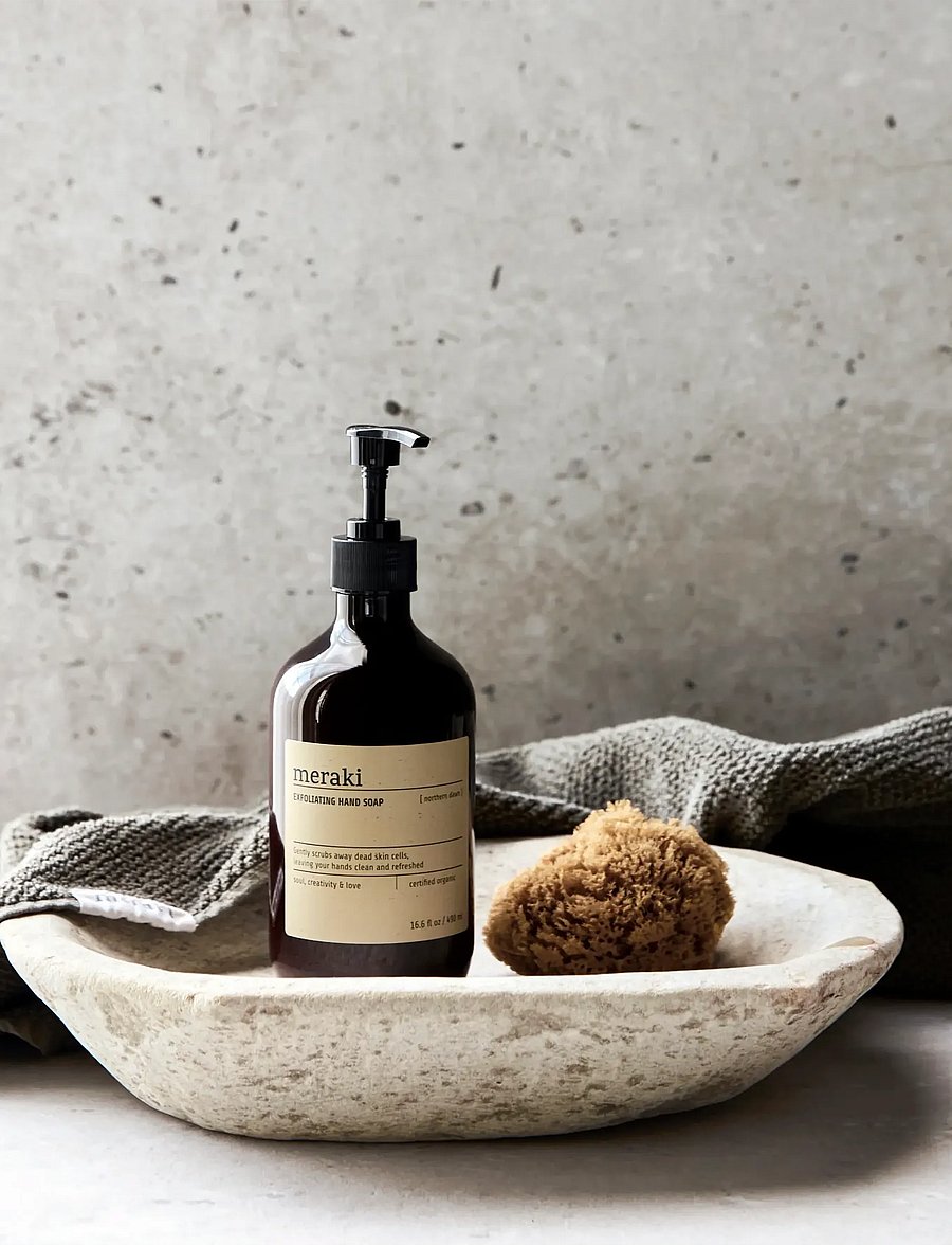 meraki - Exfoliating hand soap, Northern Daw - vedelseebid - borown - 0