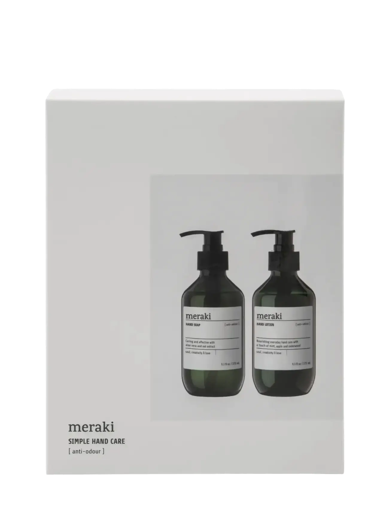 meraki Gift box, anti-odour hand soap + hand lotion, 275|275 ml|ml - Seebid ja kätekreemid - WHITE / white