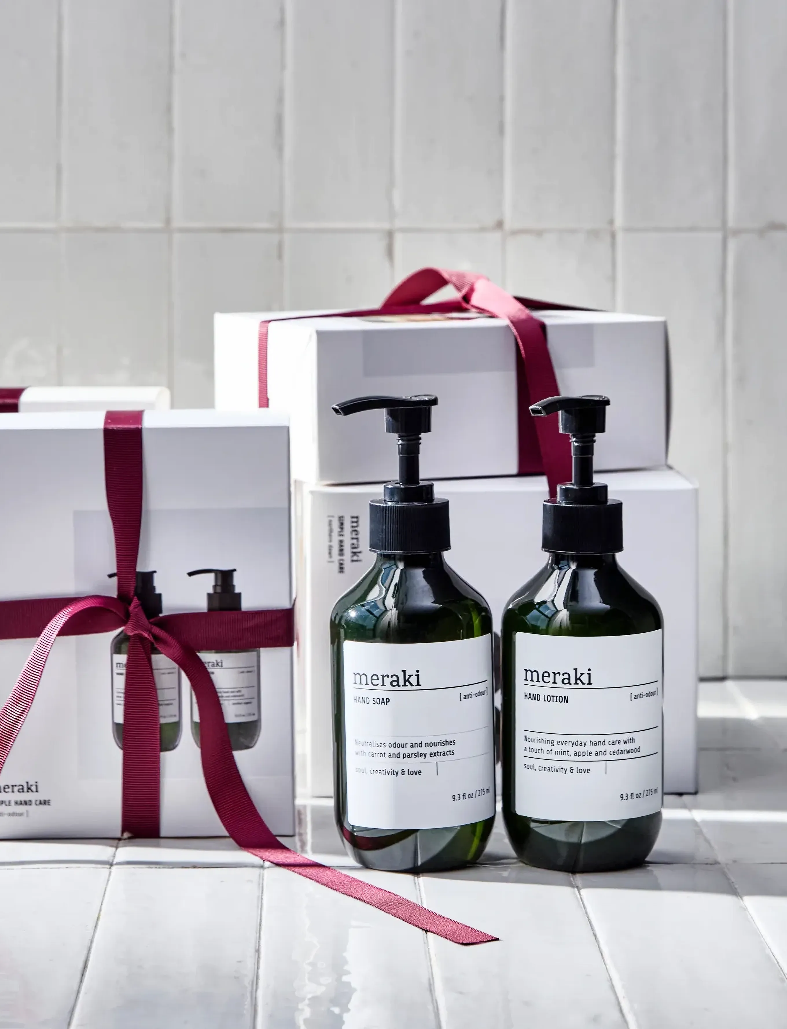 meraki Gift Box, Anti-Odour Hand Soap + Ha, 550 ml, White, Alle Sæt > Hudplejesæt, Dame