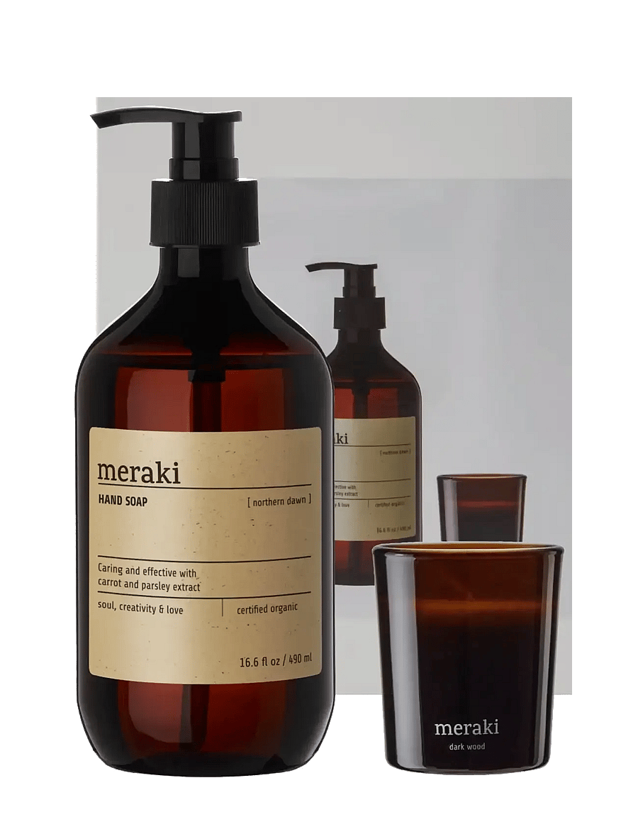meraki - Gift box, Northern Dawn Hand Soap + - giftset - white - 3