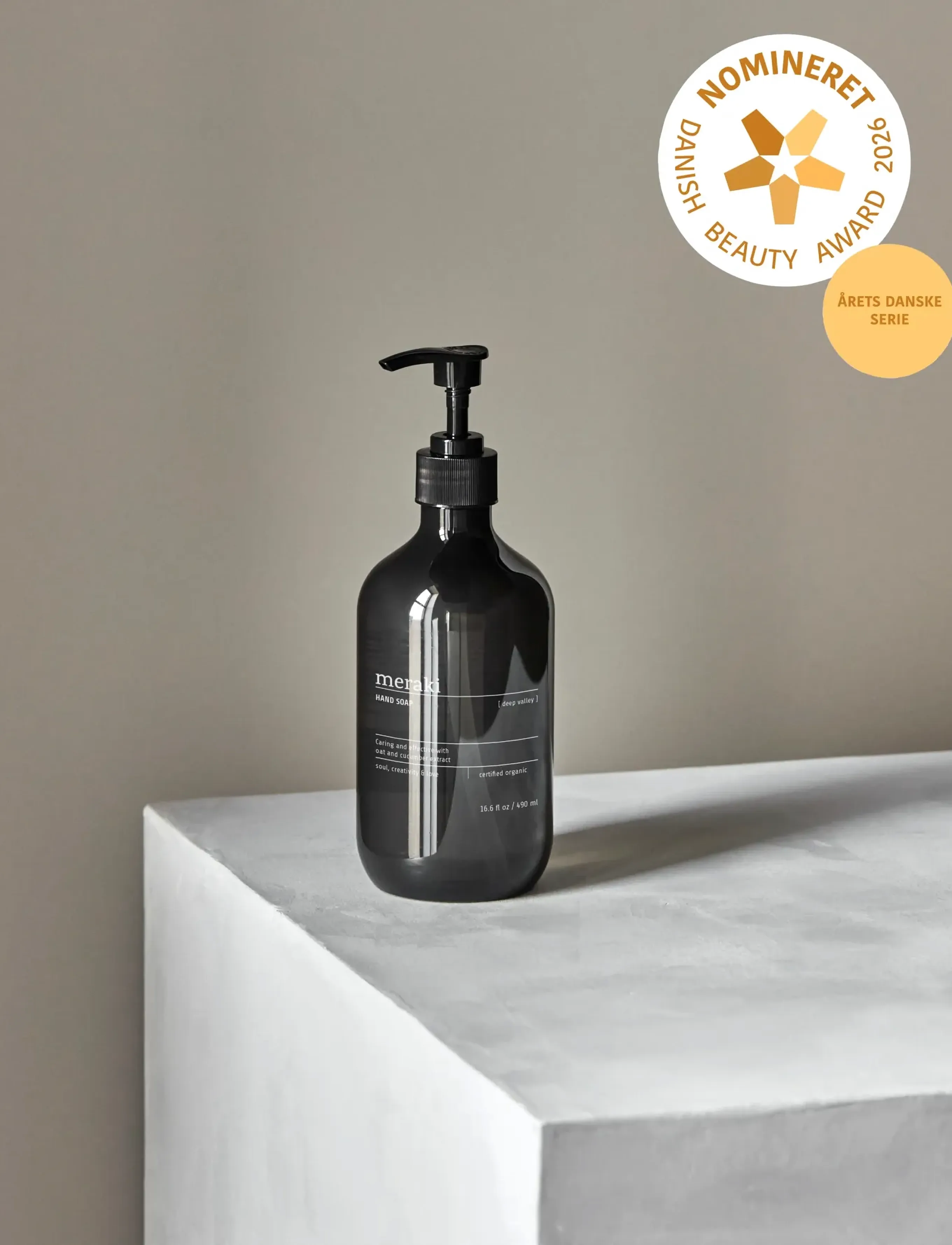 meraki - Hand soap, Deep Vally, 490 ml - håndsæber - grey - 0