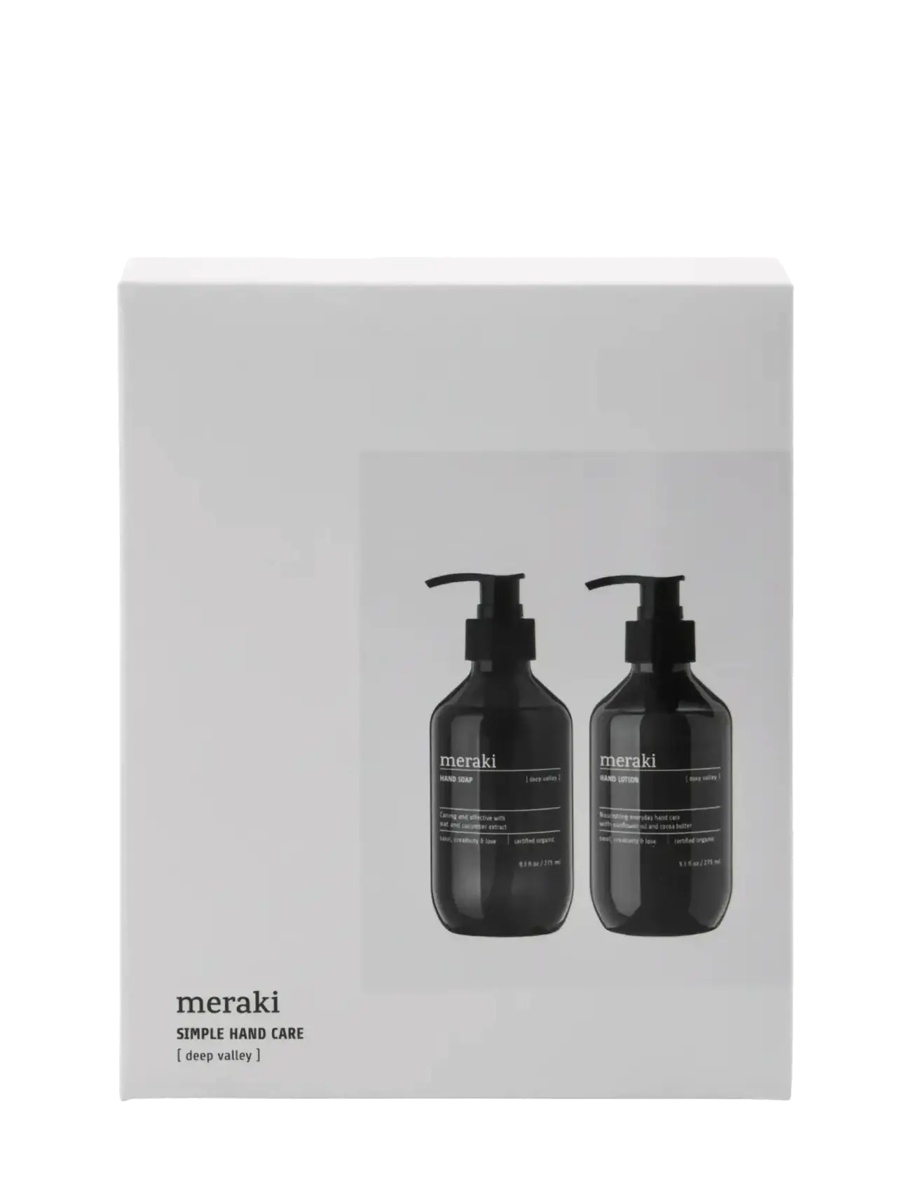 meraki Gift box, deep valley hand soap + hand lotion, 275|275 ml|ml - Gavesæt - GREY / grey
