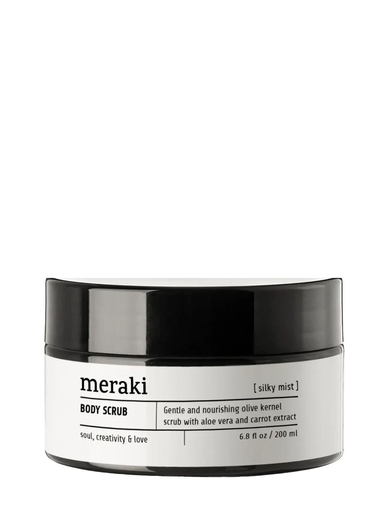 meraki Olive bodyscrub, Silky mist, 200 ml - Hjemmespa - GREY / grey