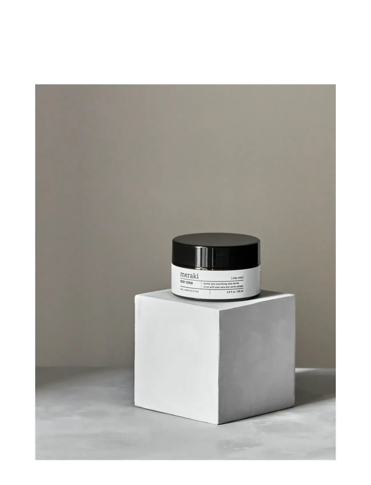 meraki - Body scrub, Silky Mist, 200 ml - skrúbbar og baðsölt - grey - 1