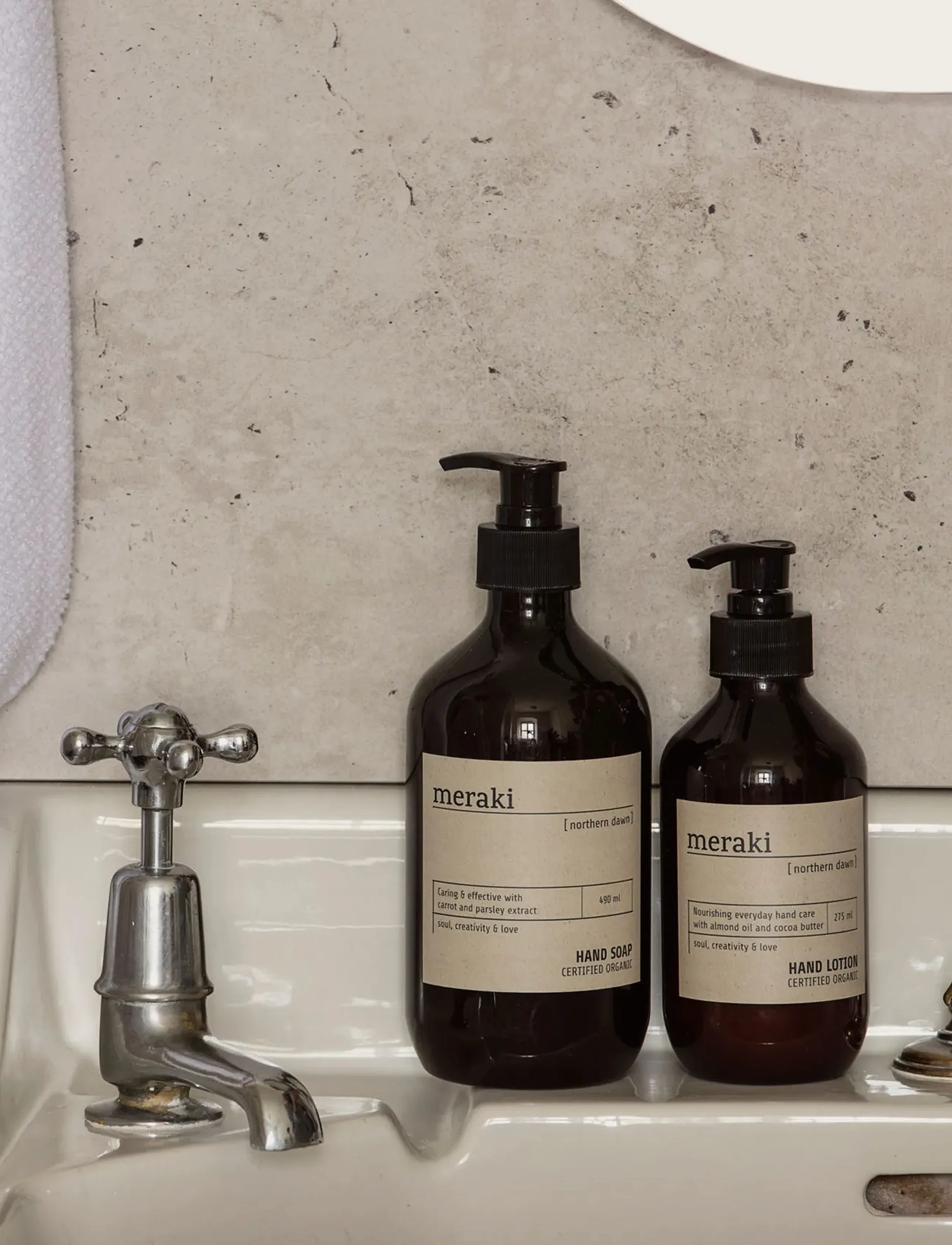 meraki - Hand soap, Northern Dawn, 490 ml - flydende sæber - clear - 0