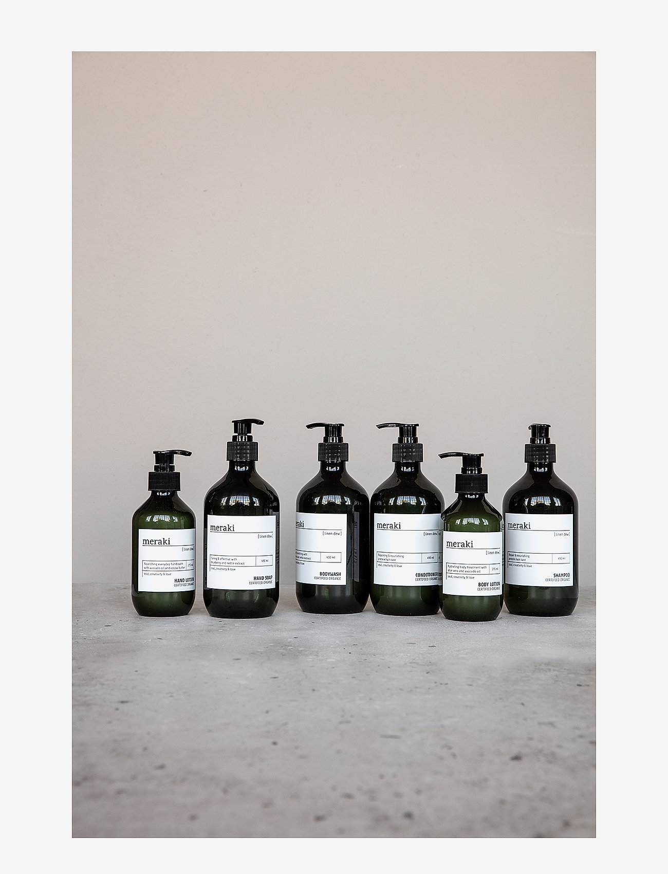 meraki - Hand soap, Linen Dew, 490 ml - flydende sæber - clear - 1