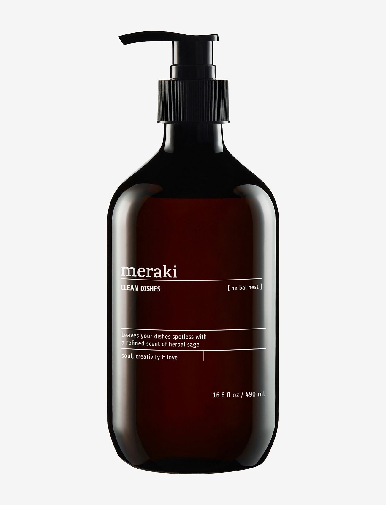 meraki - Dish wash, Herbal nest - dish soaps - black - 1