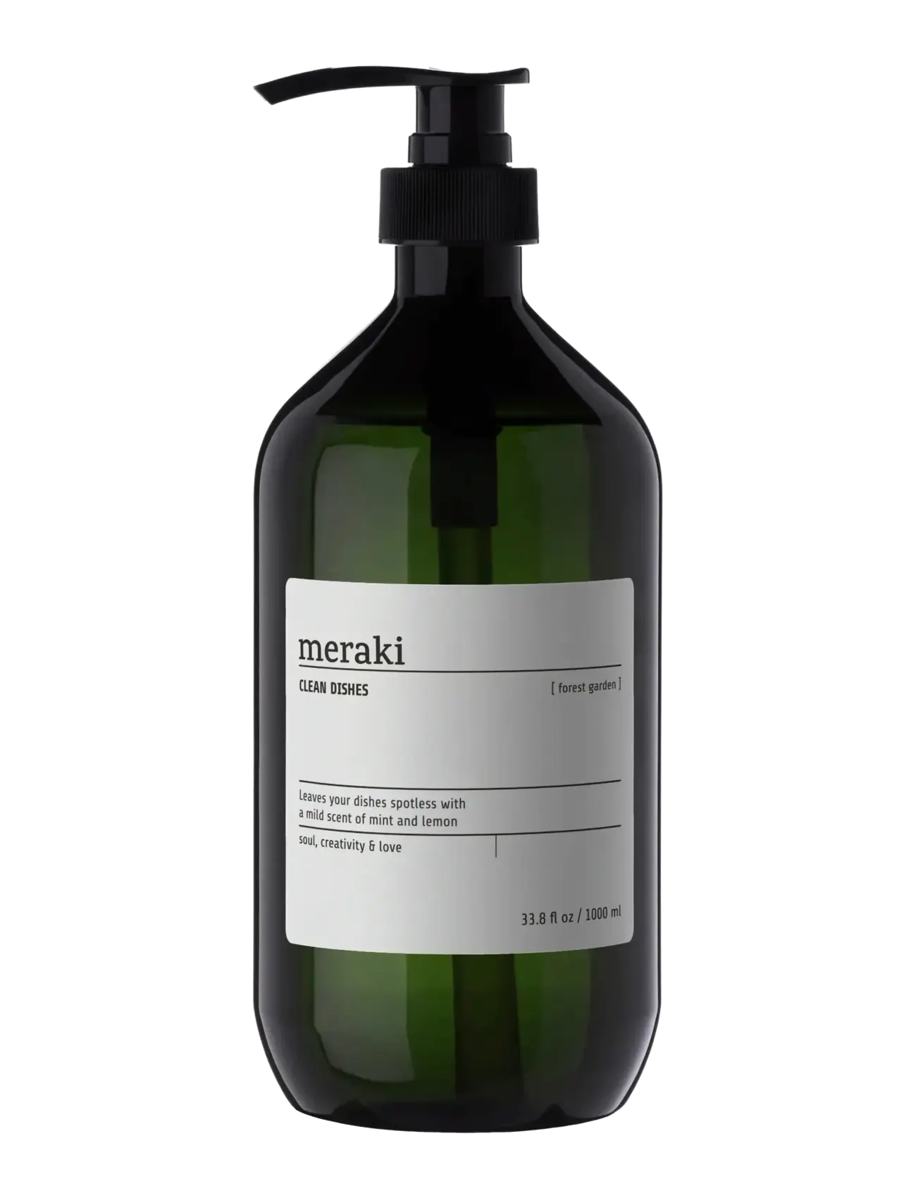 meraki Dish Wash, Forest Garden, 1000 Ml, Dish Soap, Nude, Str: 1000 ML
