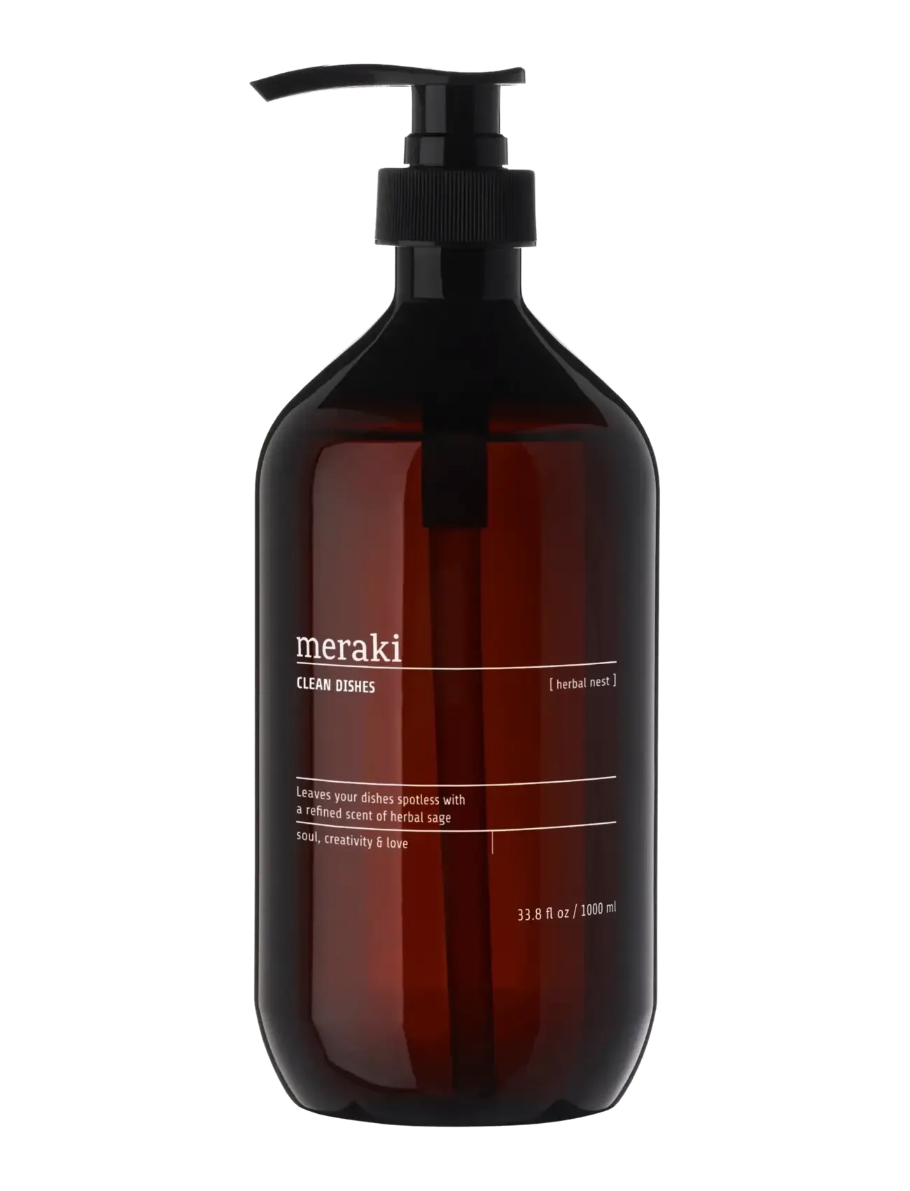 meraki Dish Wash, Herbal Nest, 1000 Ml, Dish Soap, Nude, Str: 1000 ML
