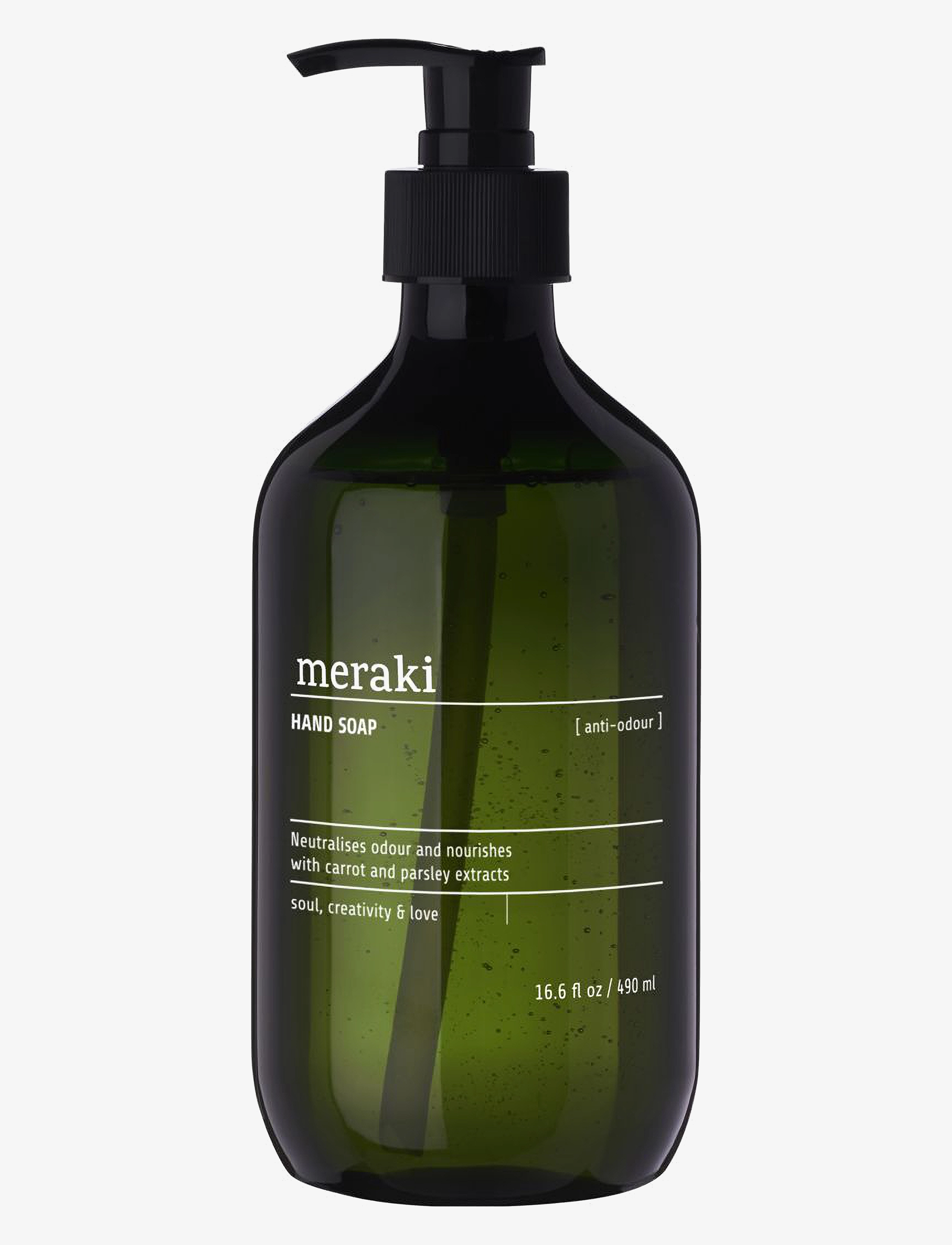 meraki Hand Soap, Anti-Odour, 490 Ml, Flydende håndsæbe, Grøn, Str: 490 ml