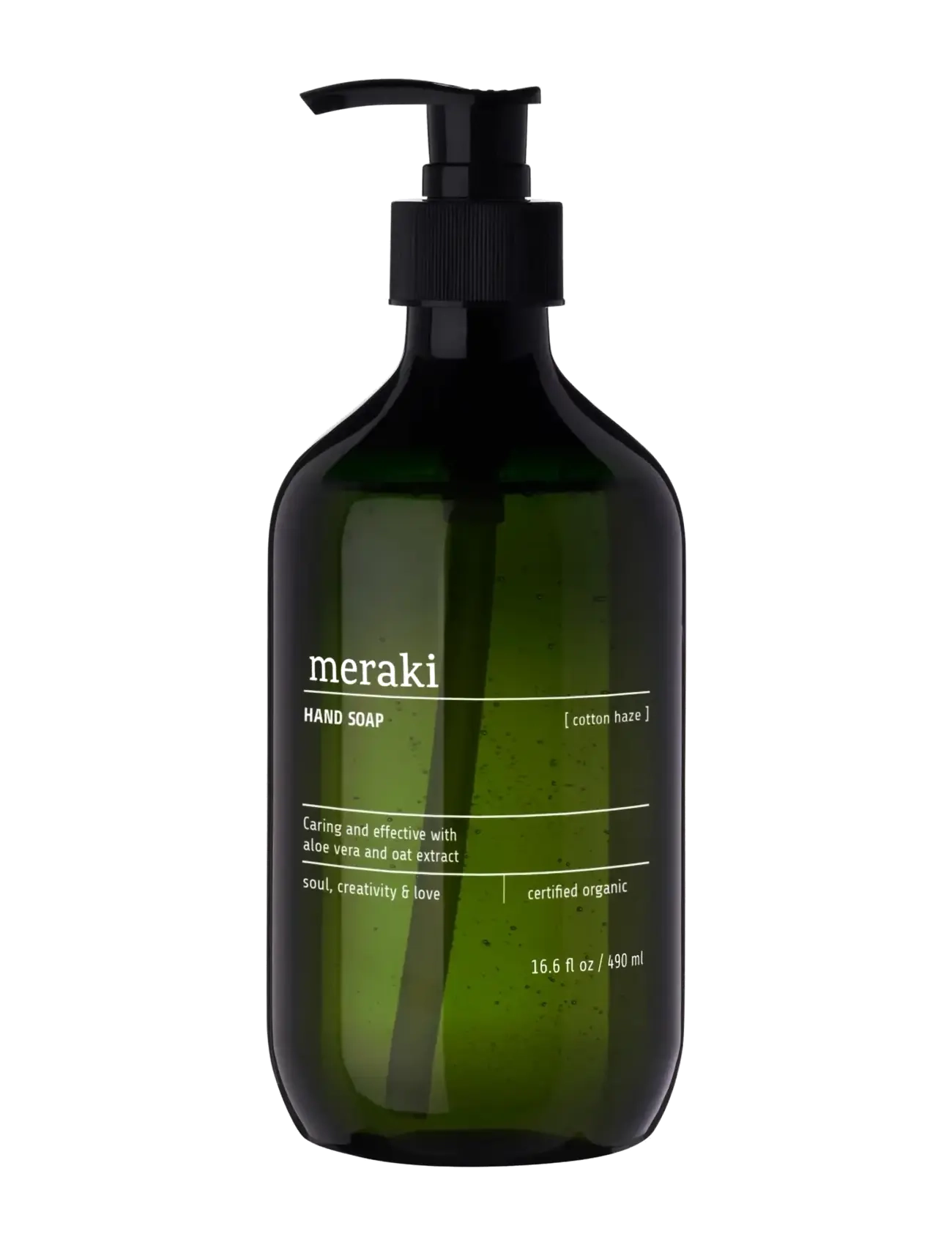 meraki Hand Soap, Cotton Haze, 490 Ml, Flydende håndsæbe, Nude, Str: 490 ML