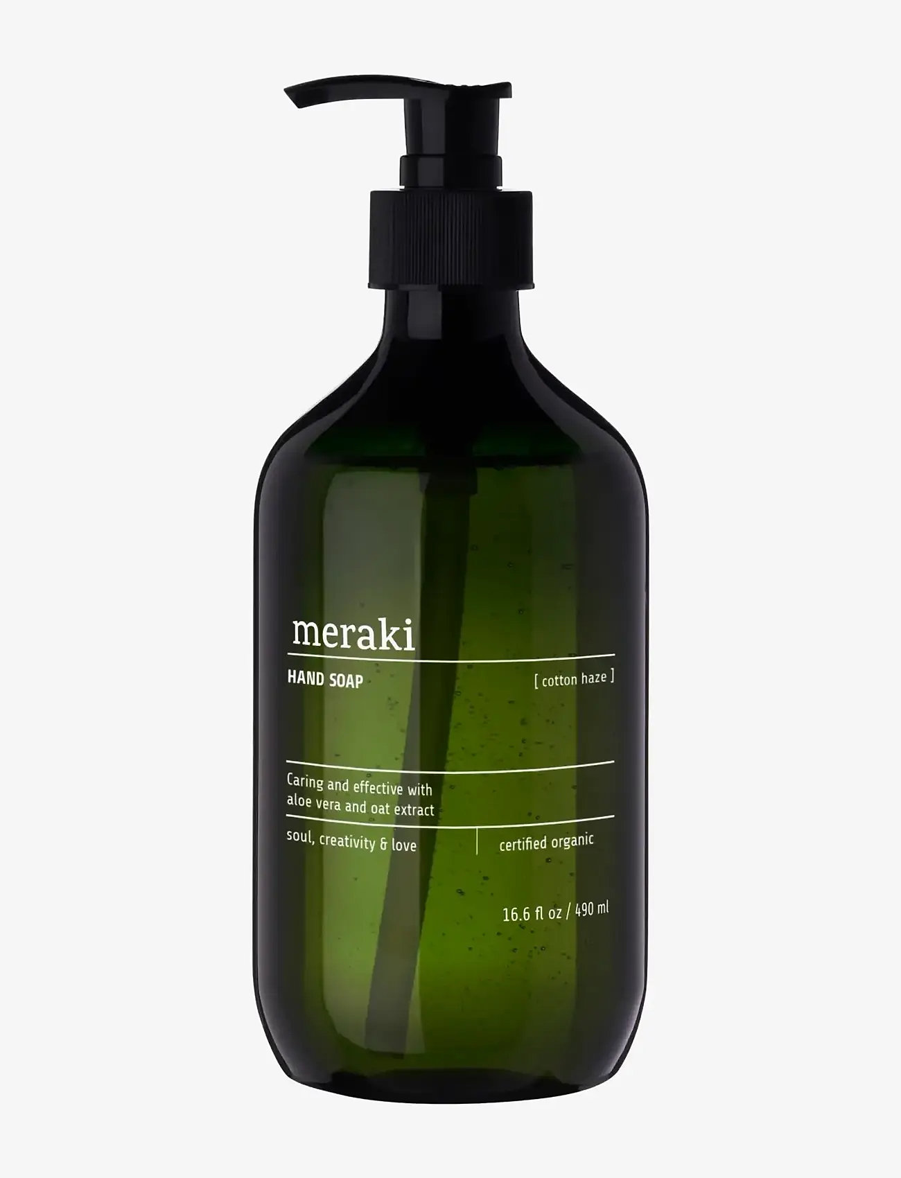 meraki - Hand soap, Cotton Haze - flydende sæber - green - 0
