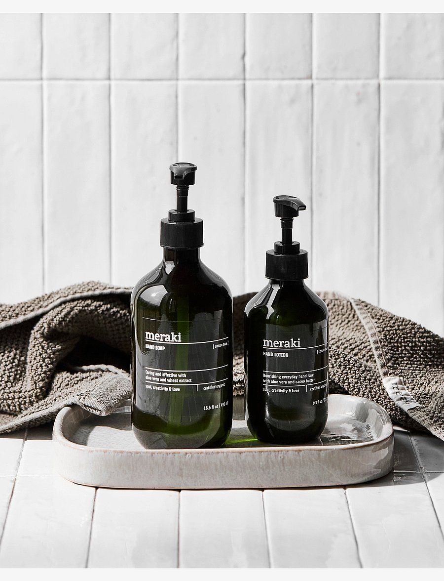 meraki - Hand soap, Cotton Haze, 490 ml - vedelseebid - green - 3