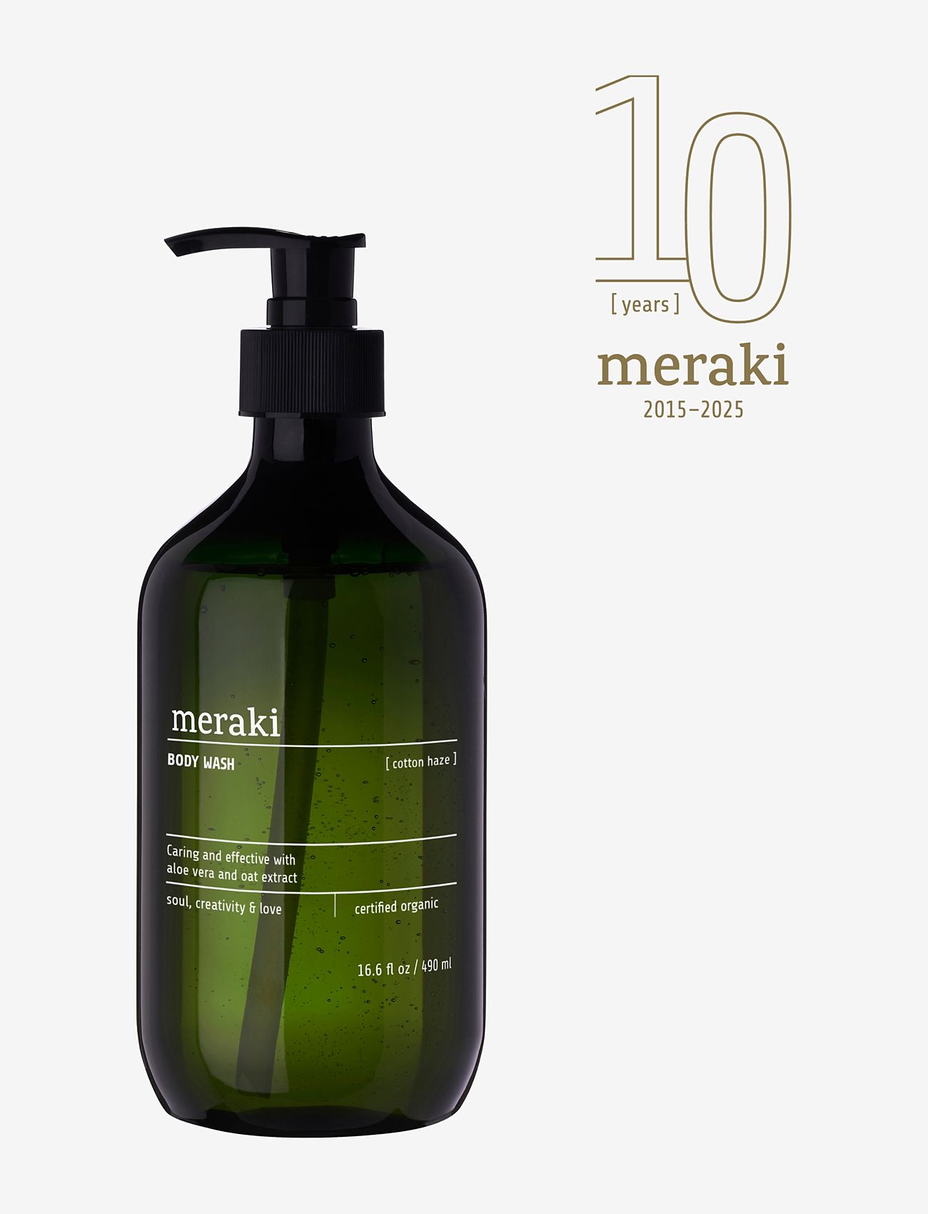 meraki - Body wash, Cotton Haze - handkräm - green - 0