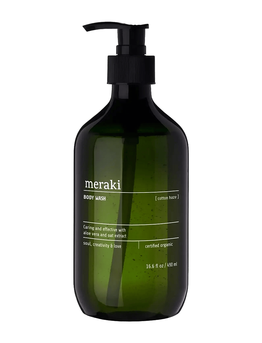 meraki - Body wash, Cotton Haze, 490 ml - dušigeelid ja õlid - green - 0