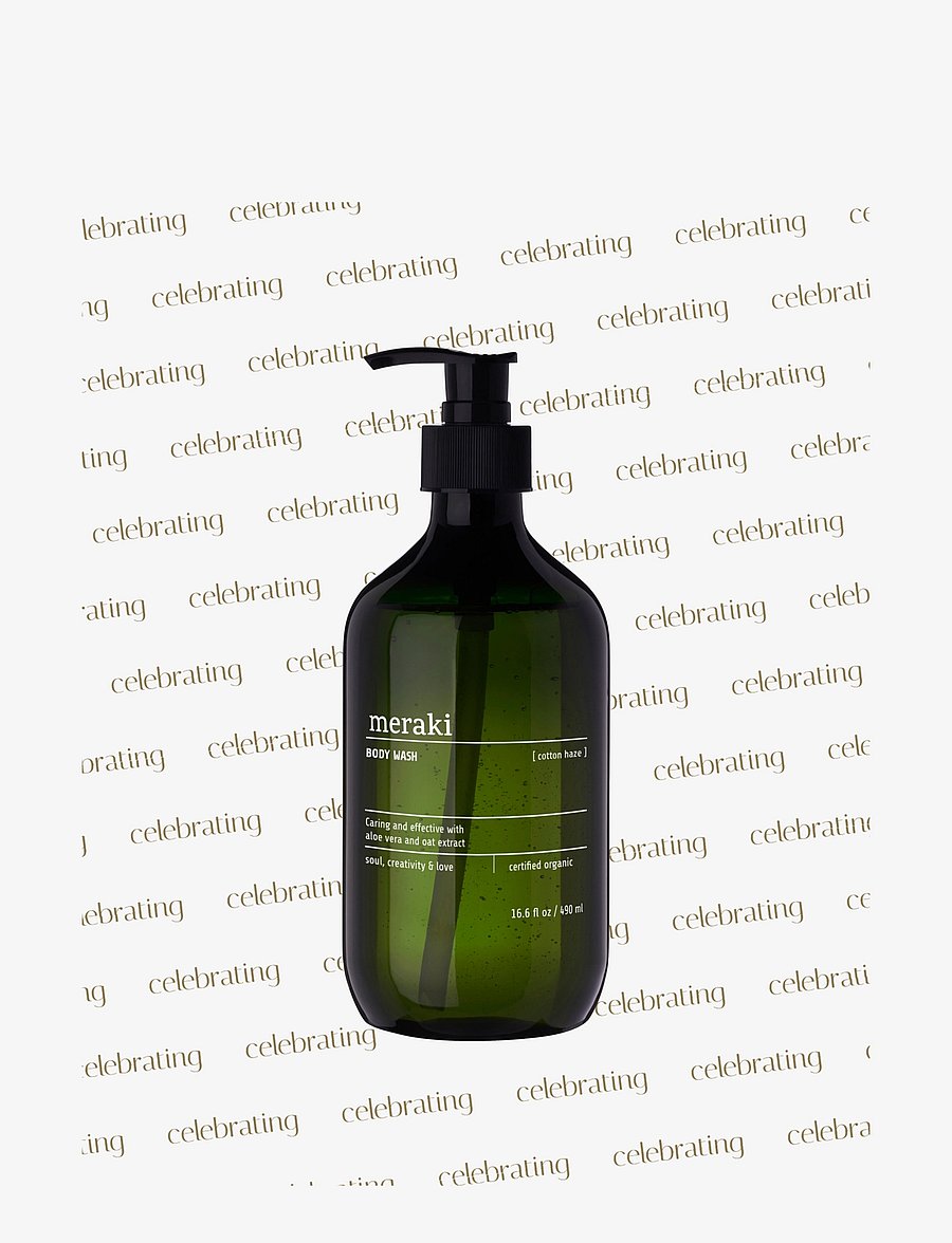meraki - Body wash, Cotton Haze, 490 ml - dušigeelid ja õlid - green - 1