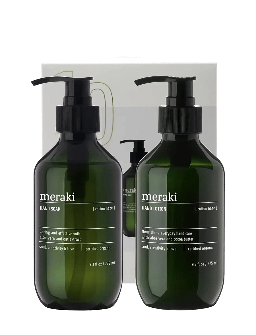 meraki - Gift box, Cotton Haze Hand Soap + H - giftset - green - 3