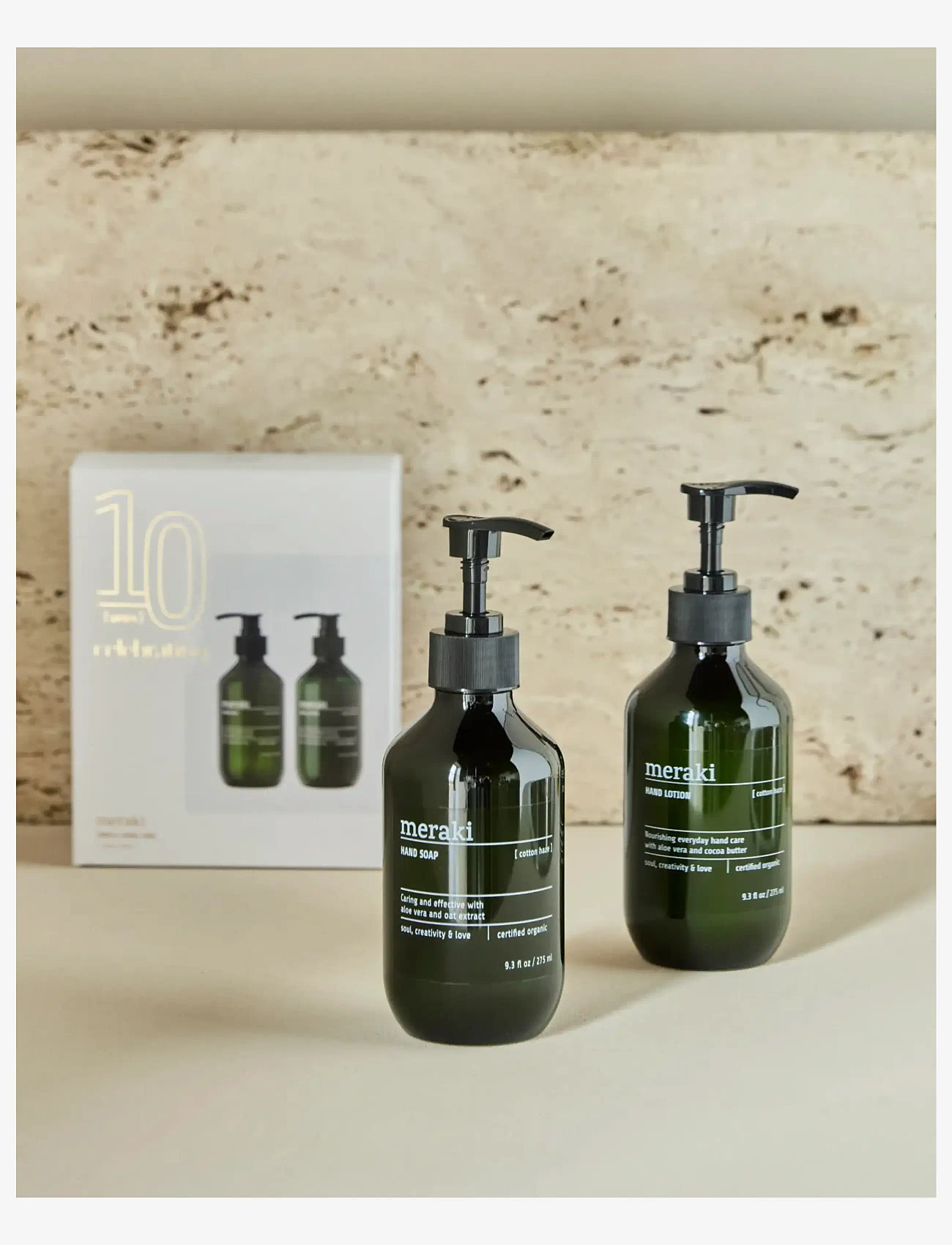 meraki - Gift box, Cotton Haze Hand Soap + H - handa honum - green - 4