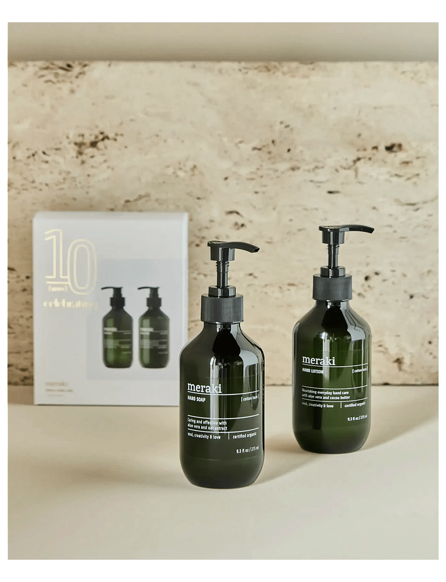 meraki - Gift box, Cotton Haze Hand Soap + H - giftset - green - 4
