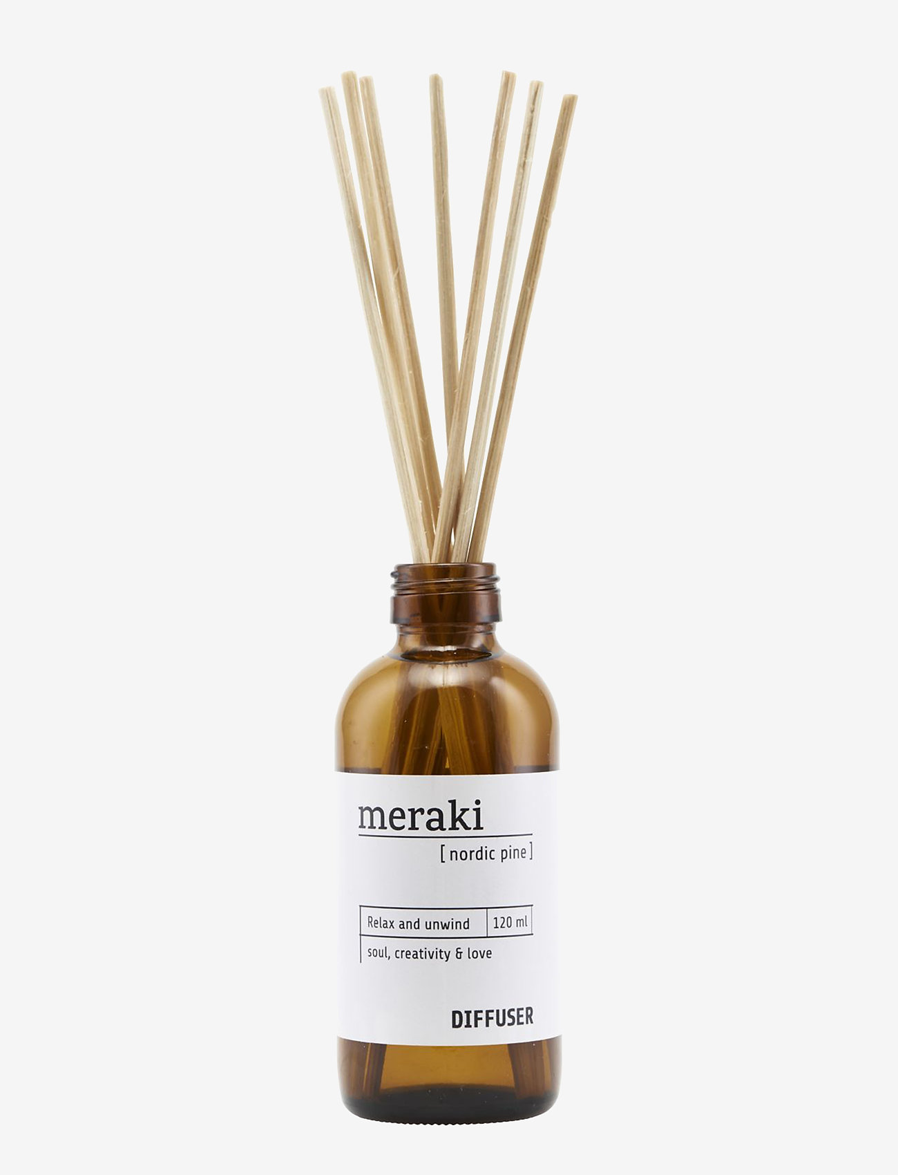 meraki Diffuser w. 7 sticks, Nordic pine - Doftpinnar - NO COLUOR / undefined