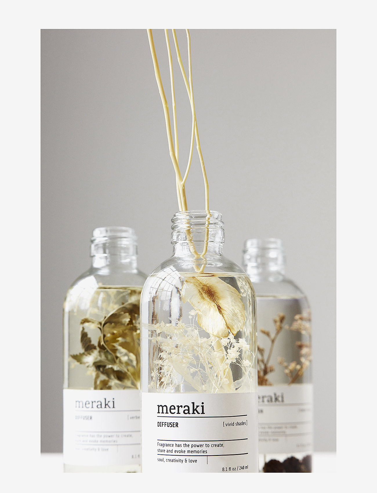meraki - Diffuser Vivid shades - doftpinnar - clear - 1