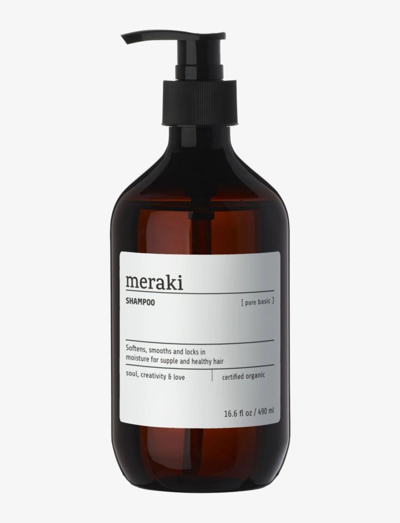 meraki Shampoo, Pure Basic, Shampoo, Nude, Str: 490 ml