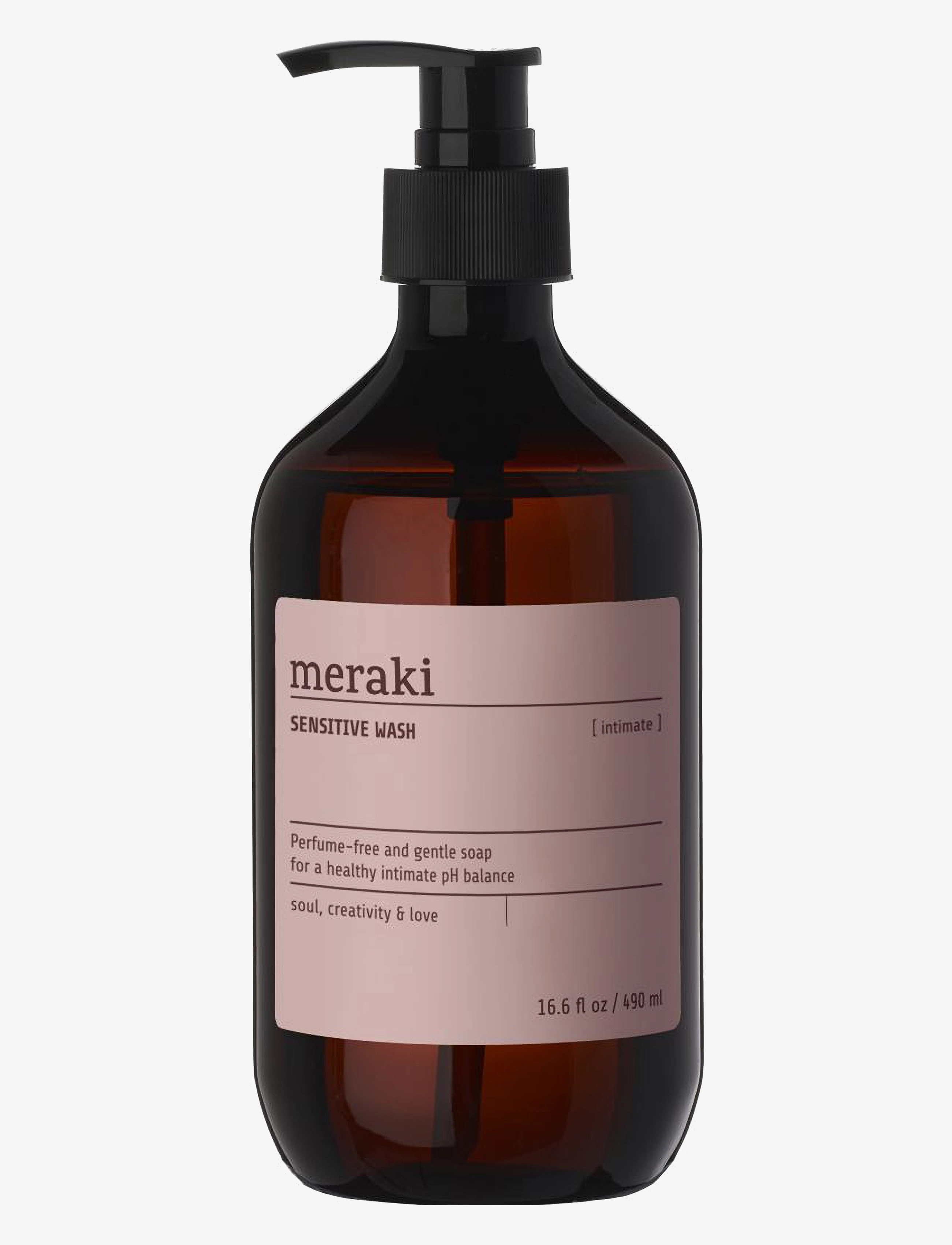 meraki Sensitive wash, Intimate, 490 ml - Meraki - BROWN/ PINK / clear