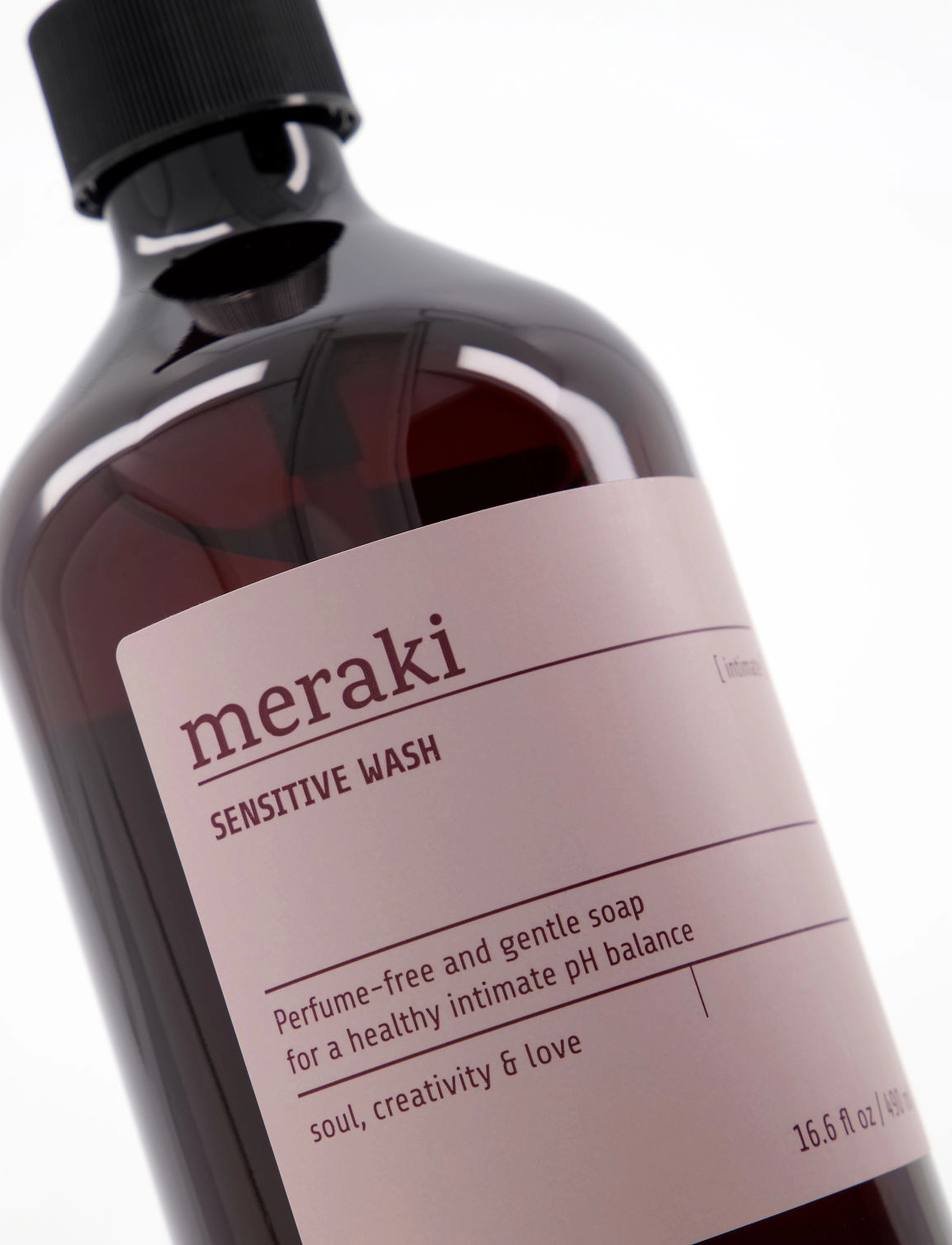 meraki - Sensitive wash, Intimate, 490 ml - intimtvätt - brown/ pink - 2