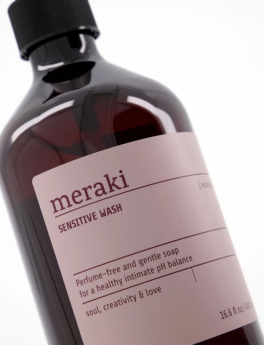 meraki - Sensitive wash, Intimate, 490 ml - intimtvätt - brown/ pink - 2