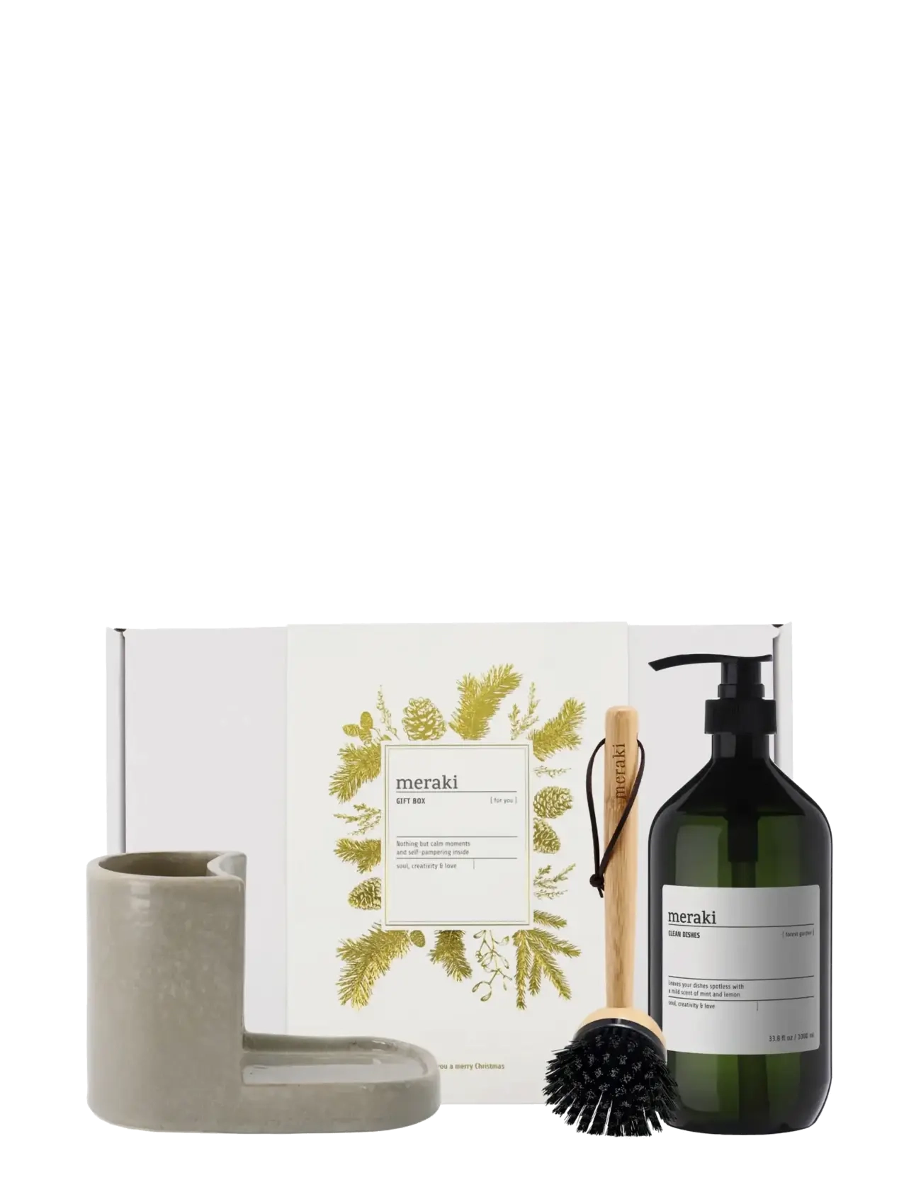 meraki Gift boxCH, Grey Holder + Nature Br - Vaata kõiki - WHITE / grey