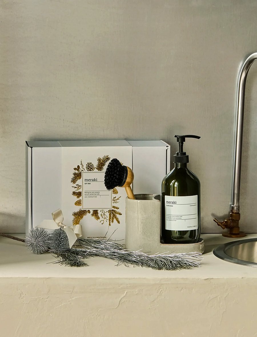 meraki - Gift boxCH, Grey Holder + Nature Br - white - 0