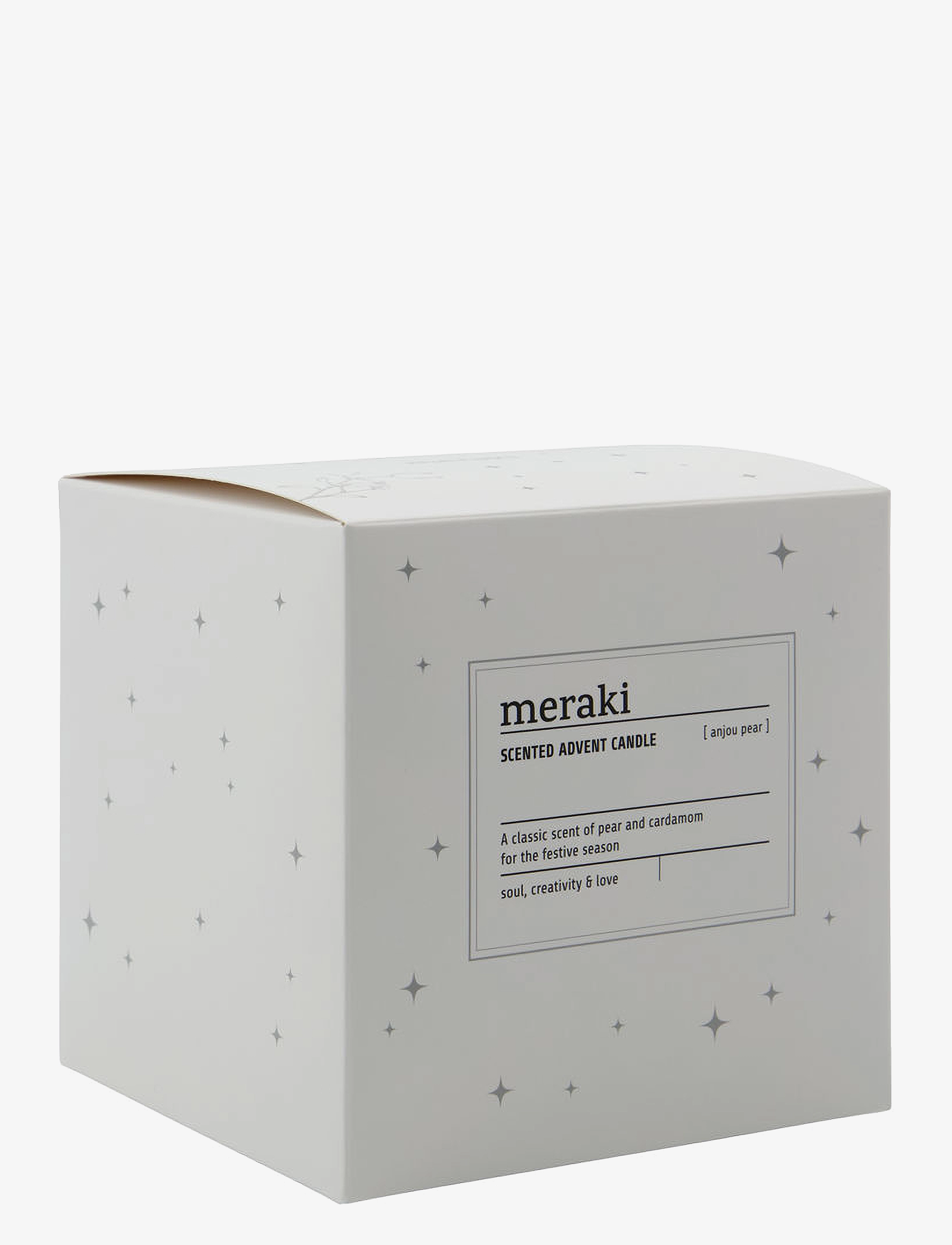 meraki - Duftlys, Advent, anjou pear - white - 3