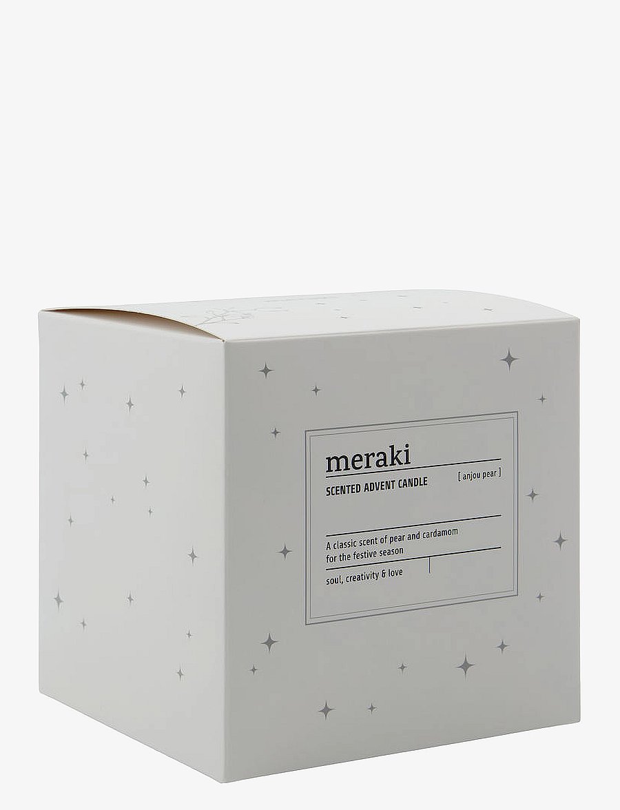 meraki - Scented candle, Advent, anjou pear - white - 3
