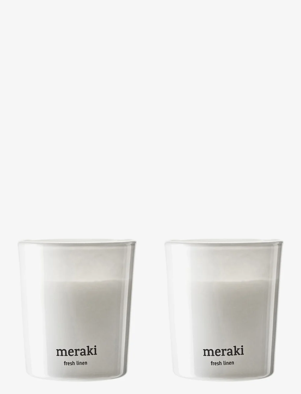 meraki - Scented candle, Fresh Linen - above 500kr - white - 2