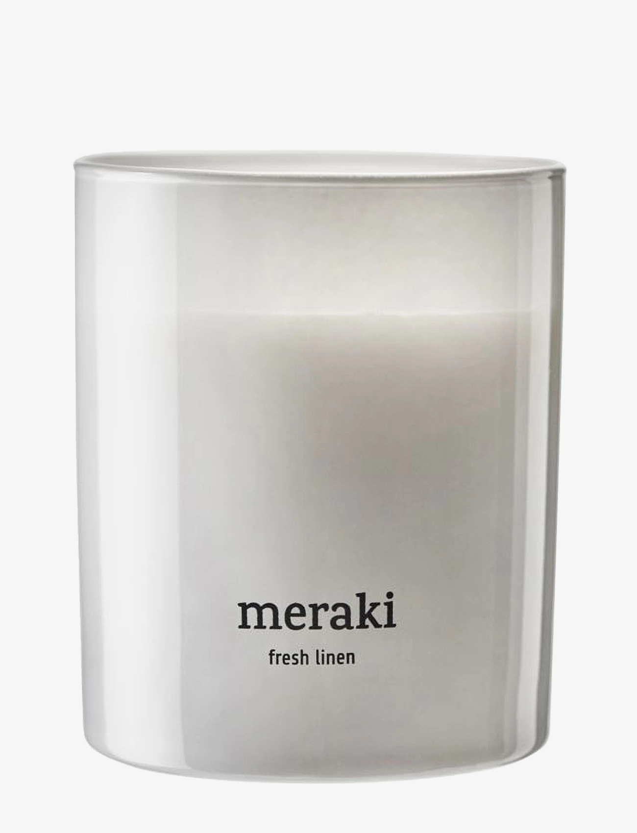 meraki - Scented candle, Fresh Linen, 200 g - white - 1