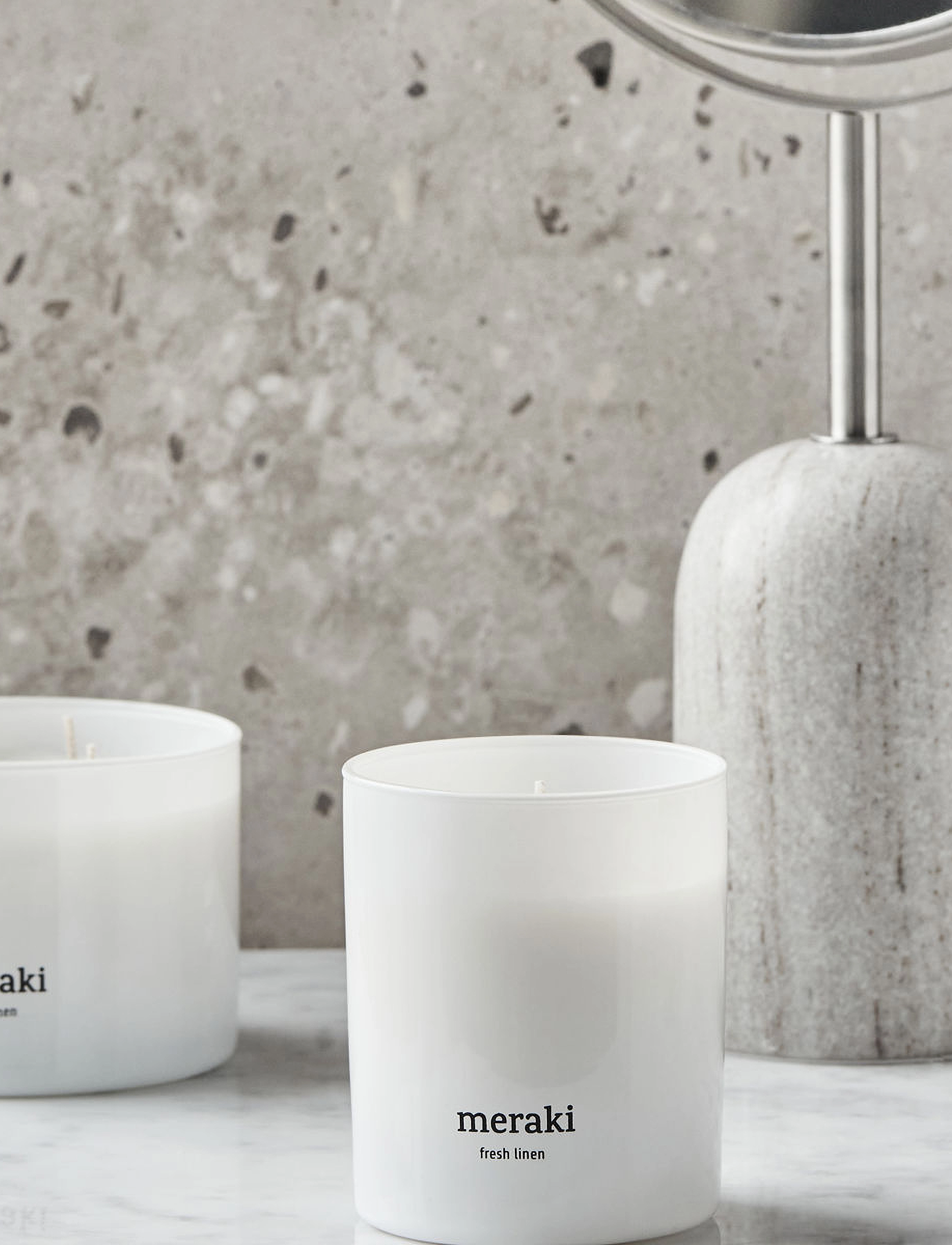 meraki Duftlys, Fresh Linen, One Size, White, Hjem > Duftlys, Dame