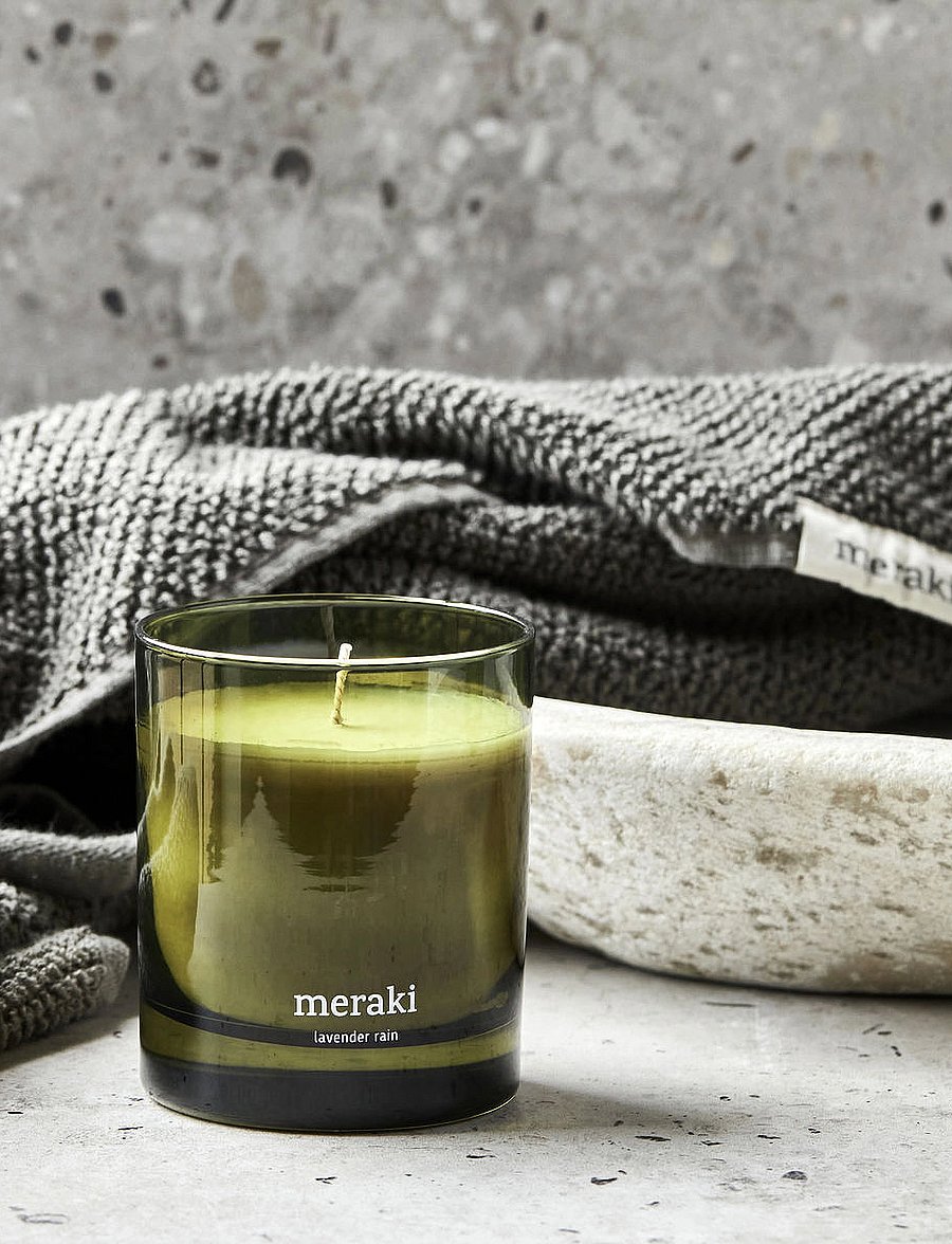 meraki - Scented candle, Lavender Rain, 200 - green - 0
