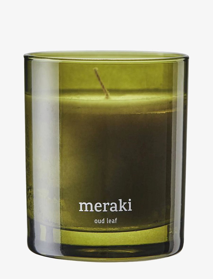 meraki - Scented candle, Oud Leaf, 200 g - green - 1