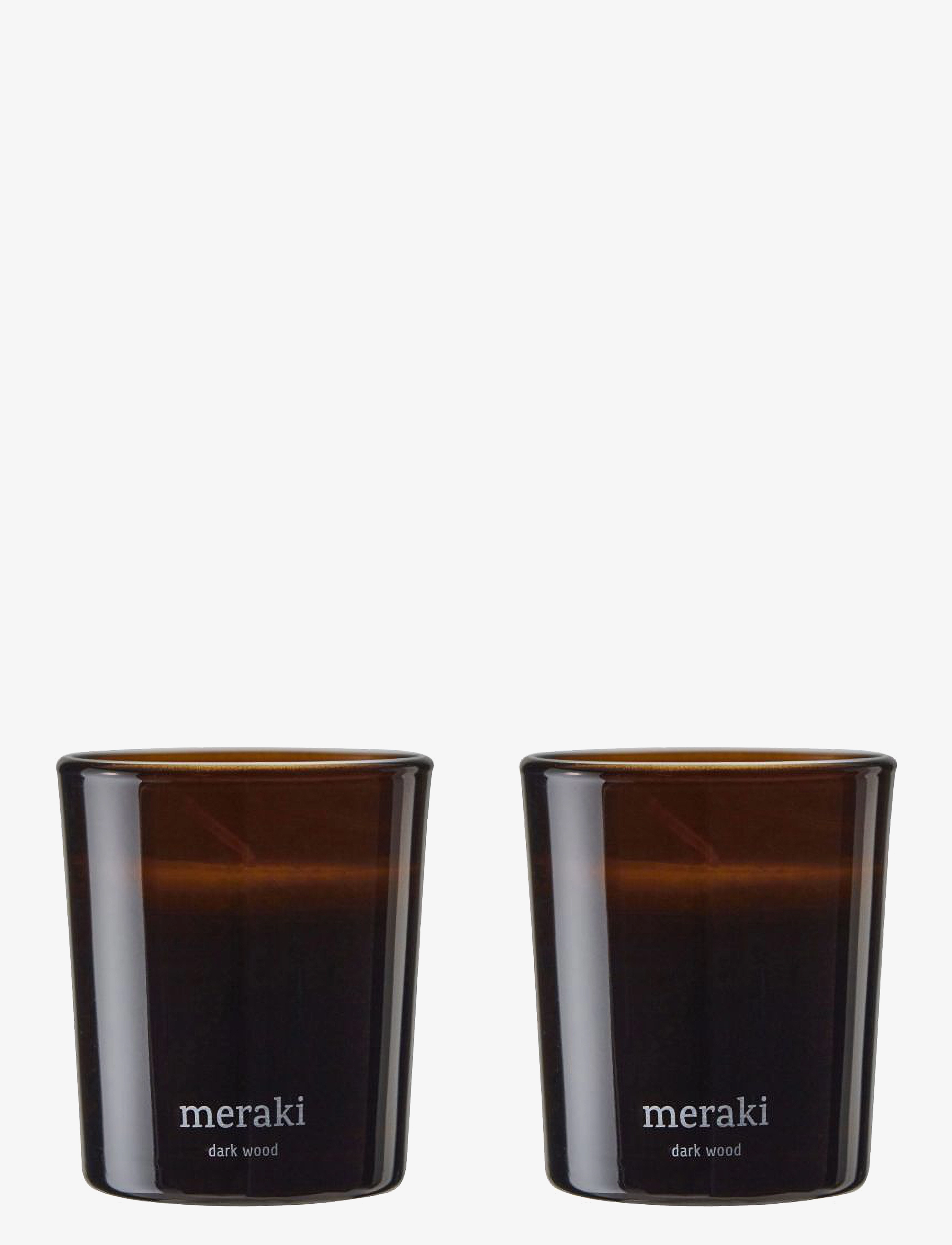 meraki Duftlys, Dark Wood., Scented Candles, Brun, Str: ONE SIZE