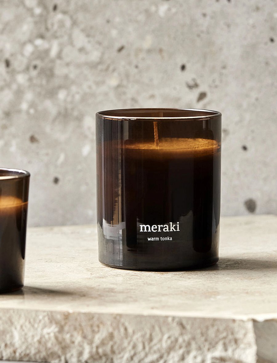 meraki - Scented candle, Warm Tonka, 200 g - brown - 0