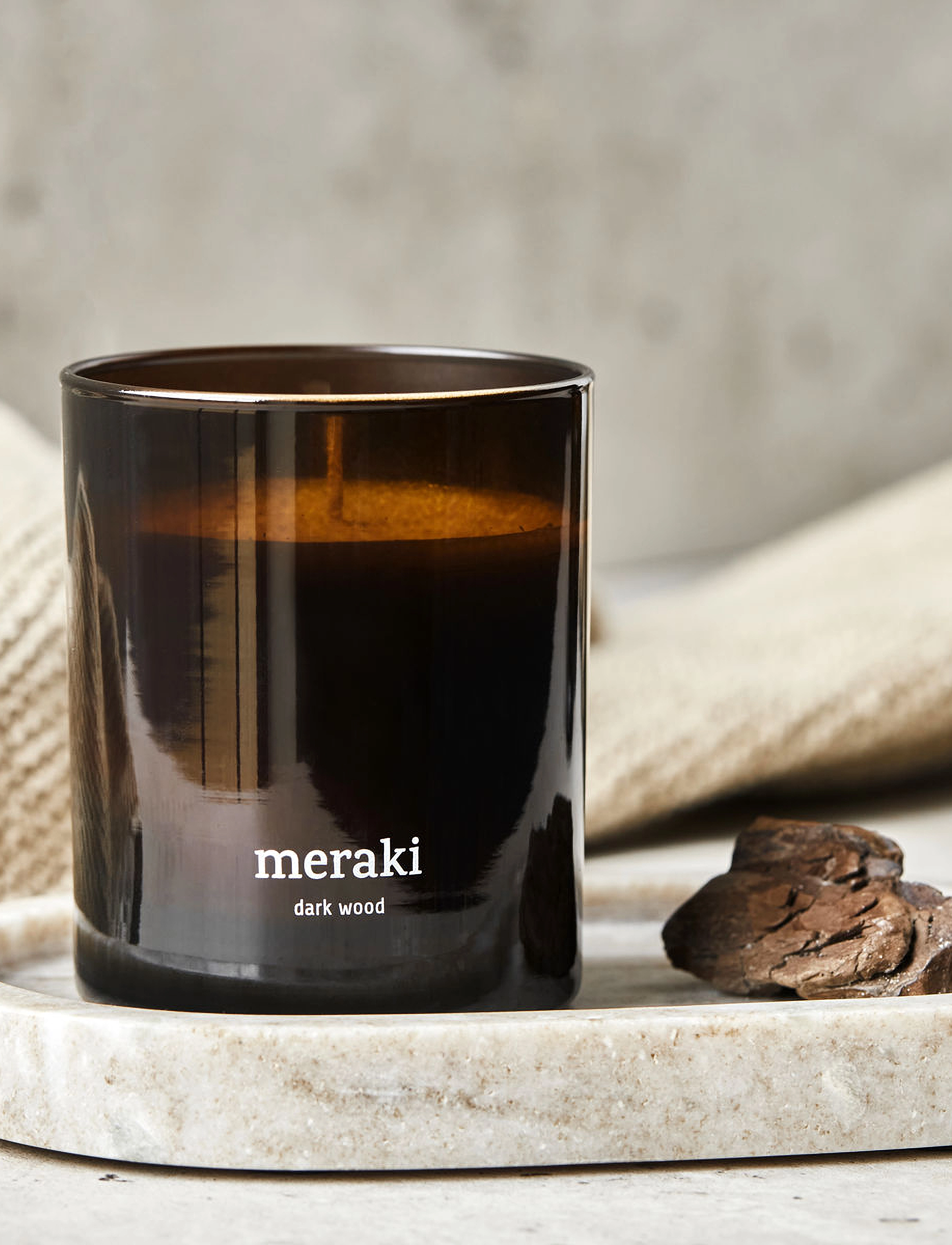 meraki Duftlys, Dark Wood, One Size, Brown, Hjem > Duftlys, Dame
