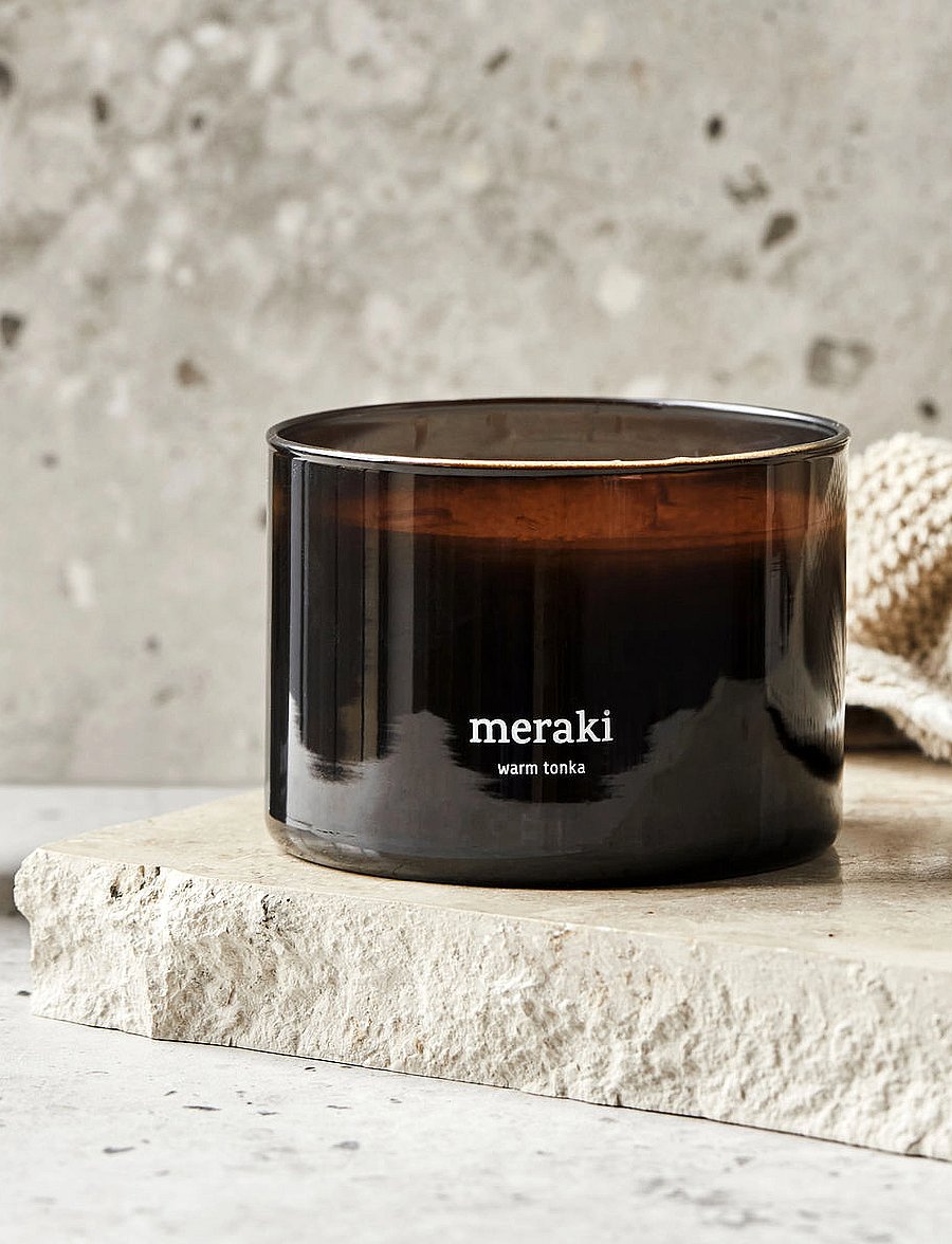 meraki - Scented candle, Warm Tonka, 340 g - brown - 0