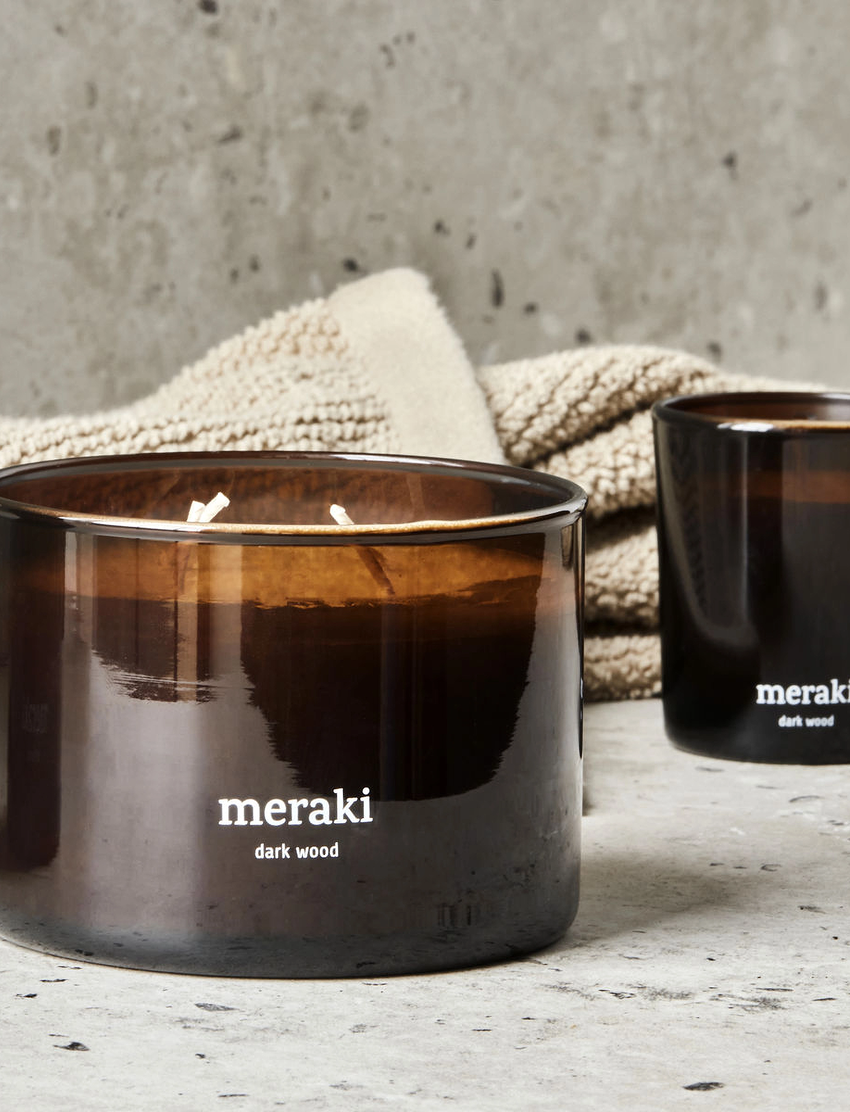 meraki Duftlys, Dark Wood, One Size, Brown, Hjem > Duftlys, Dame
