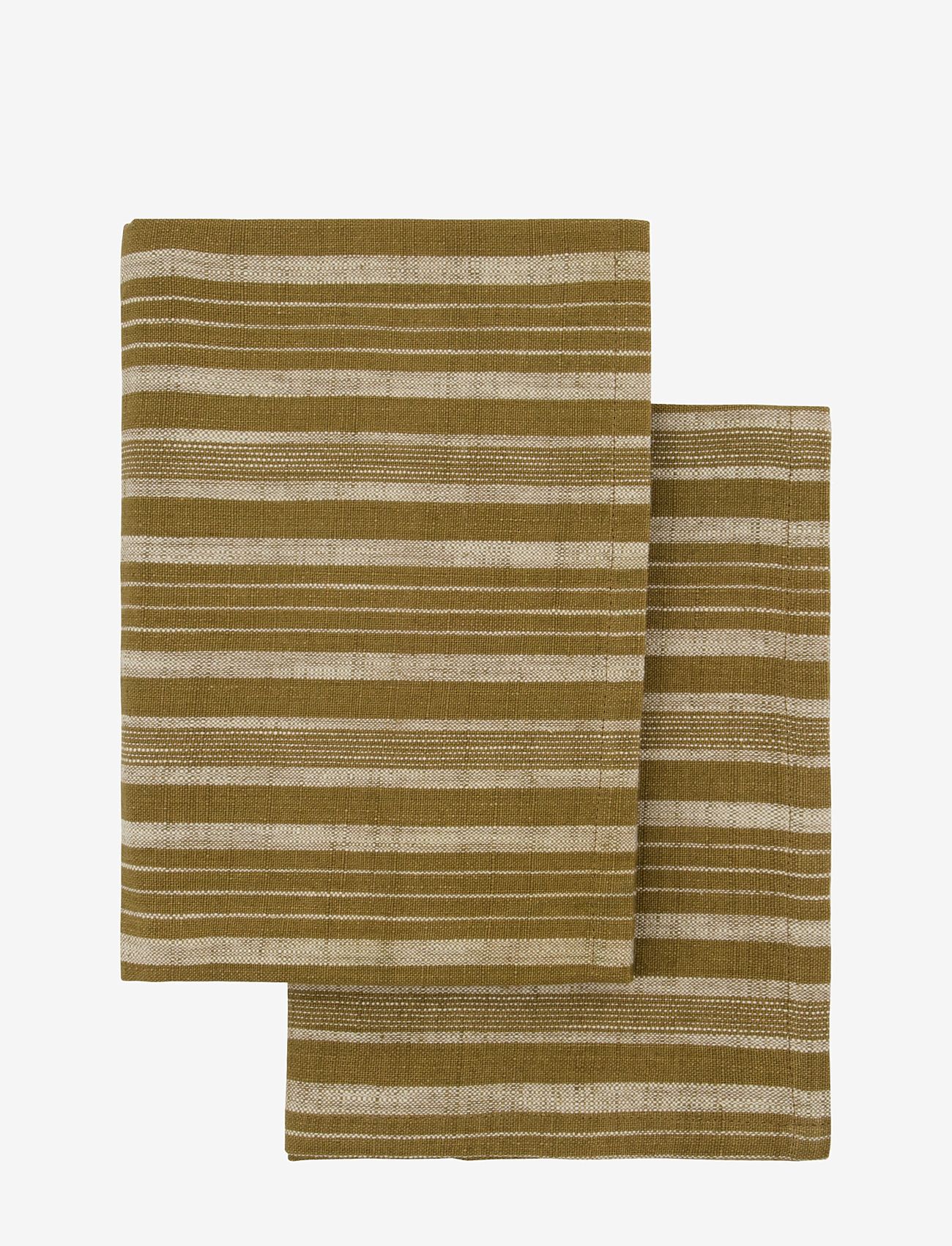 meraki - Tea towels, MKDark Olive, Dark oliv - viskestykker - dark olive - 1