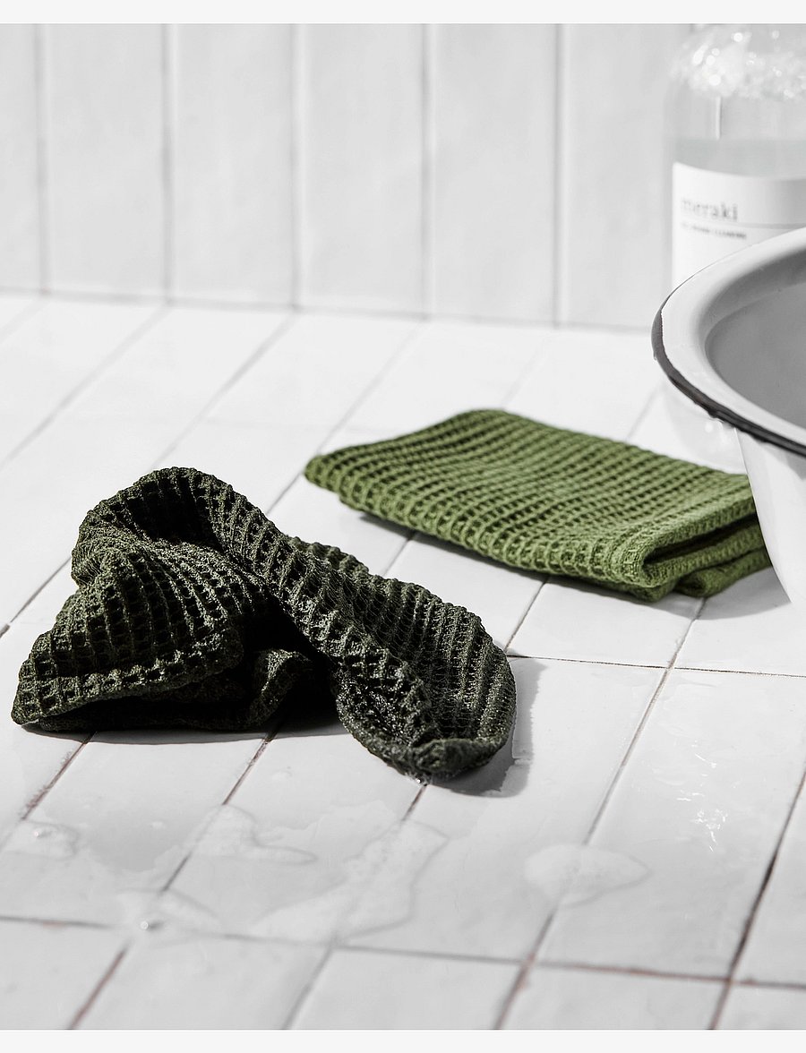 meraki - Dish cloth, MKGreen, Green - green - 2