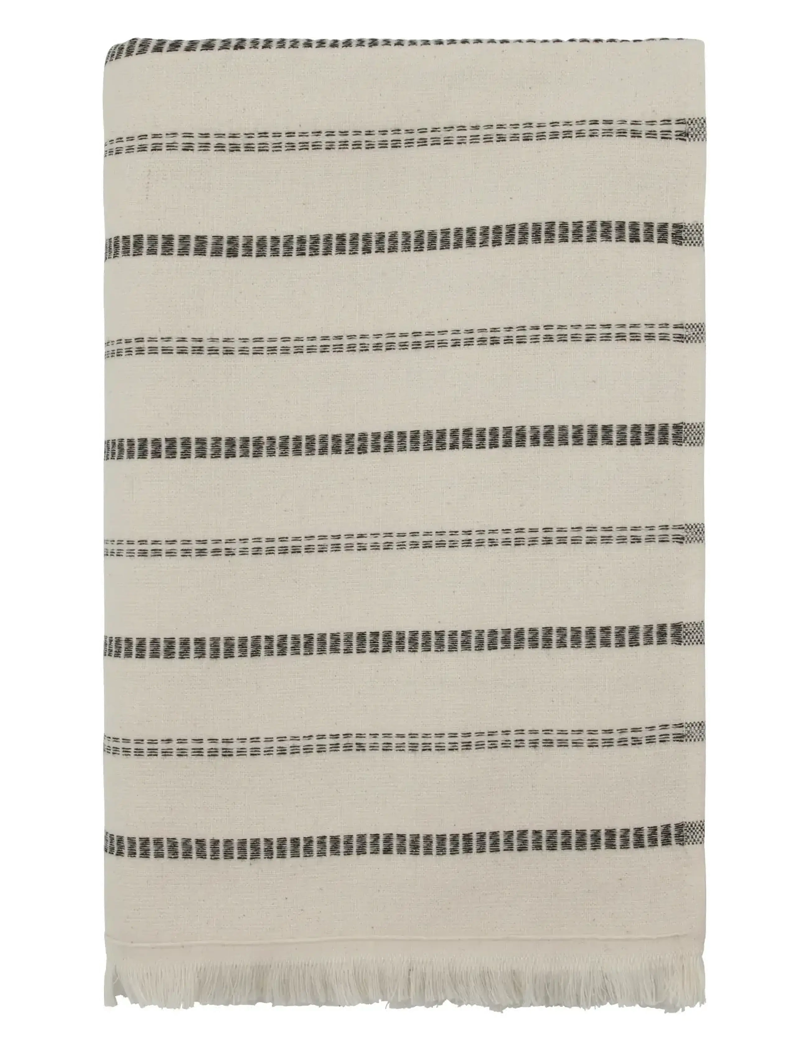 meraki Towel, MKTrue, Off-white, Black - Tekstiler - OFF-WHITE, BLACK / cream