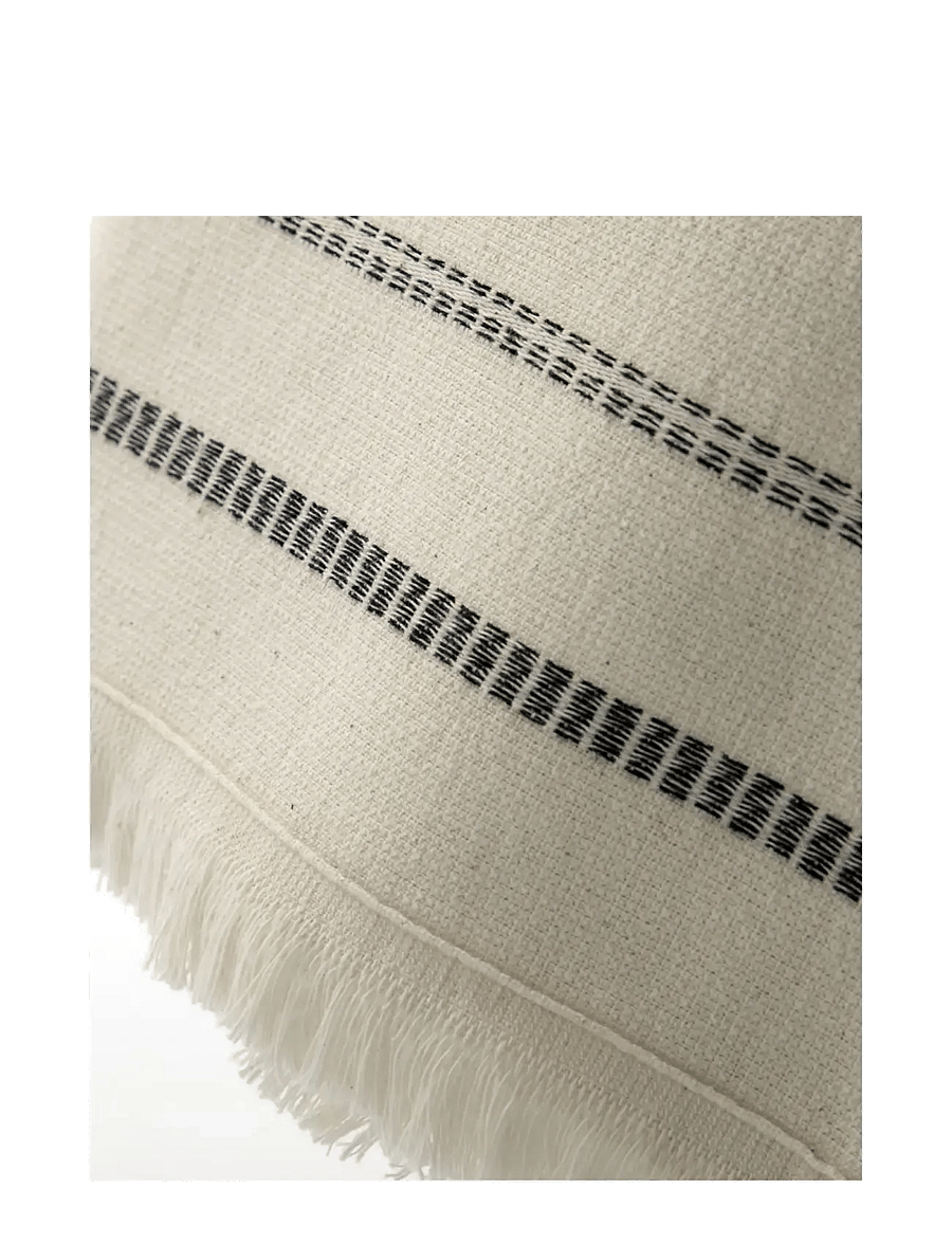 meraki - Towel, MKTrue, Off-white, Black - off-white, black - 1